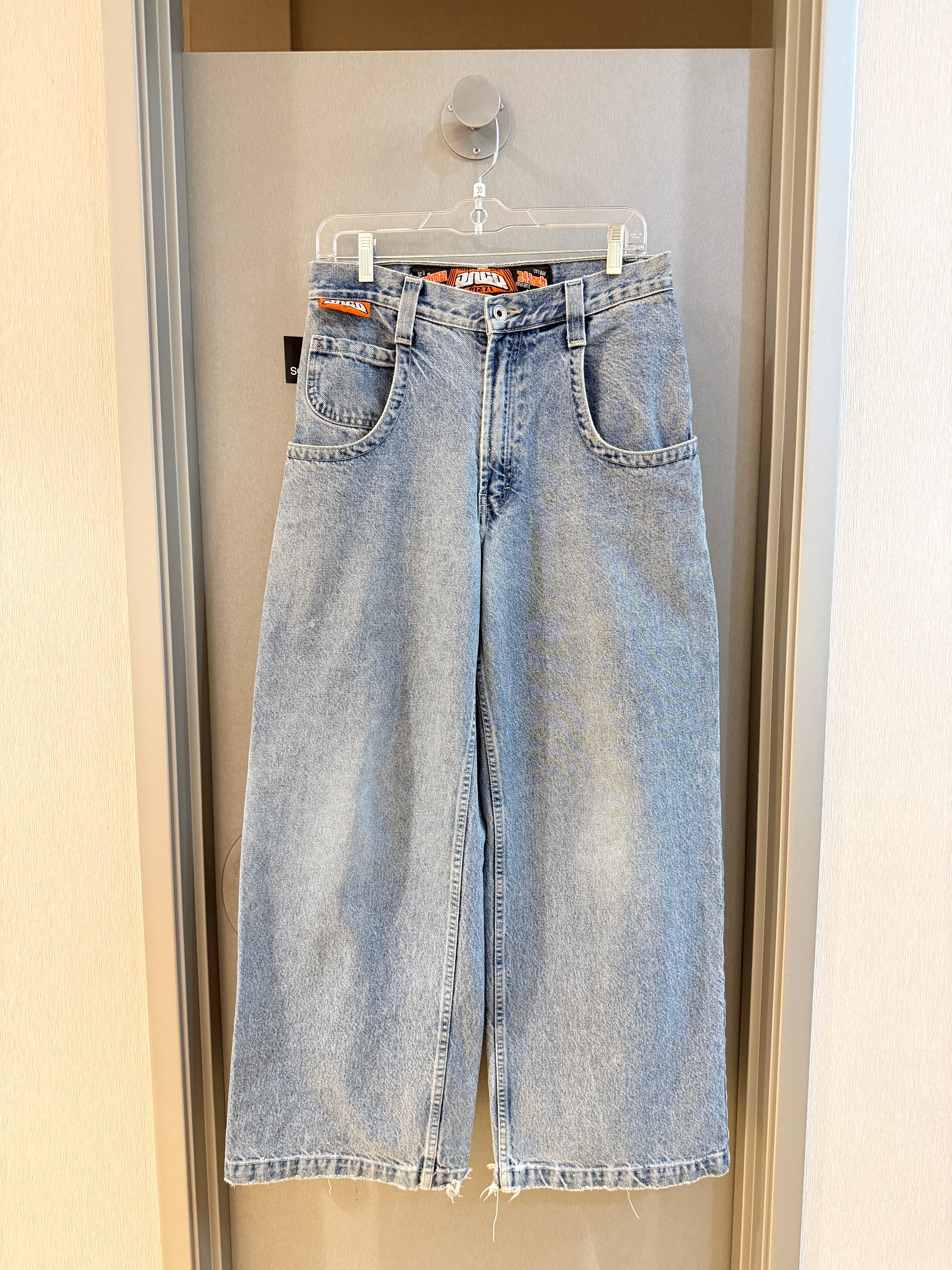 90s JNCO Jeans Handyman Light Wash Denim Carpenter Pants Sz 30x30