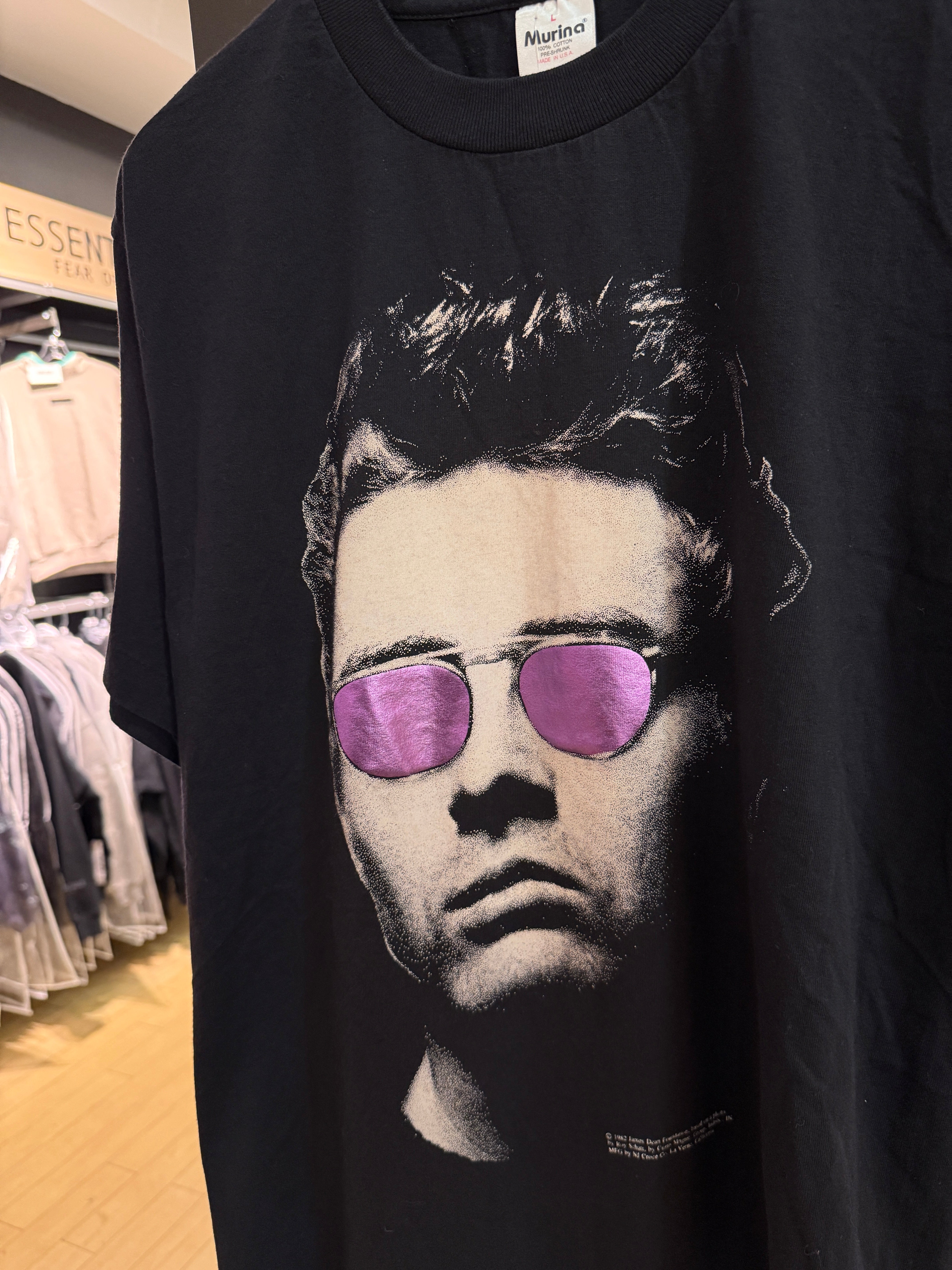 1982 James Dean Purple Shades Tee Size L