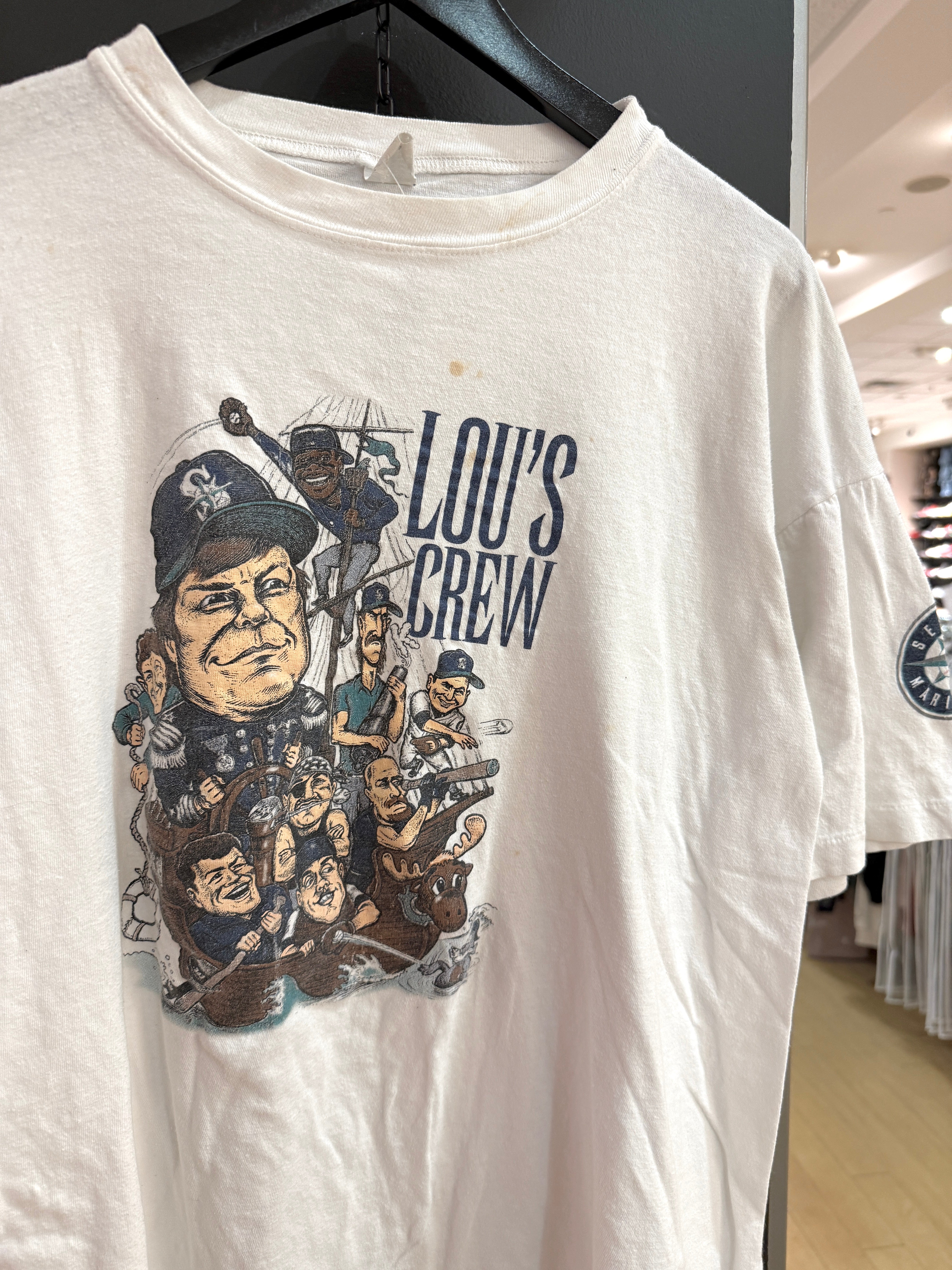 90s Lou's Crew Seattle Mariners Tee Size XL