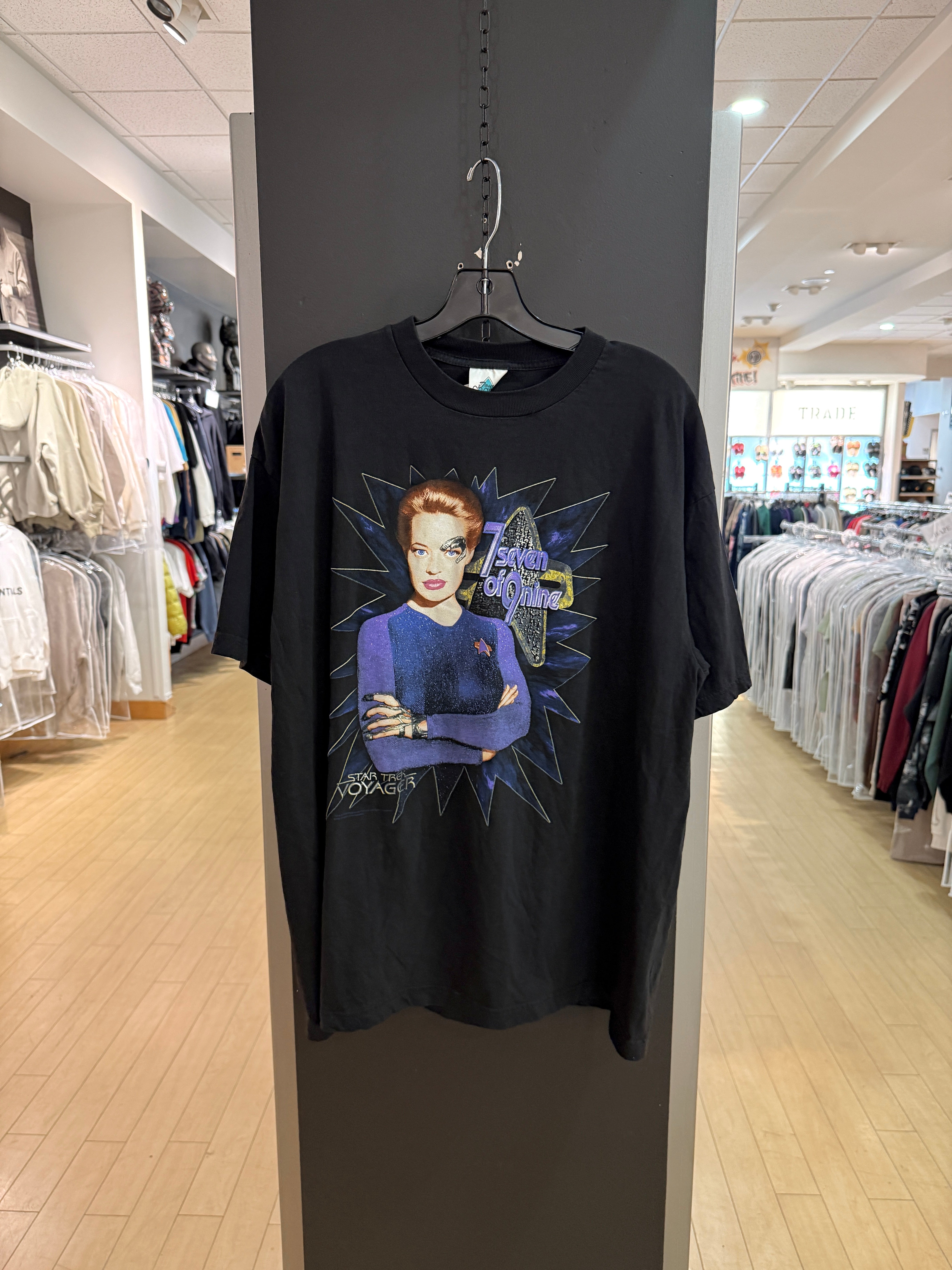 1998 Star Trek Voyager 7Seven of 9Nine Tee Size XL