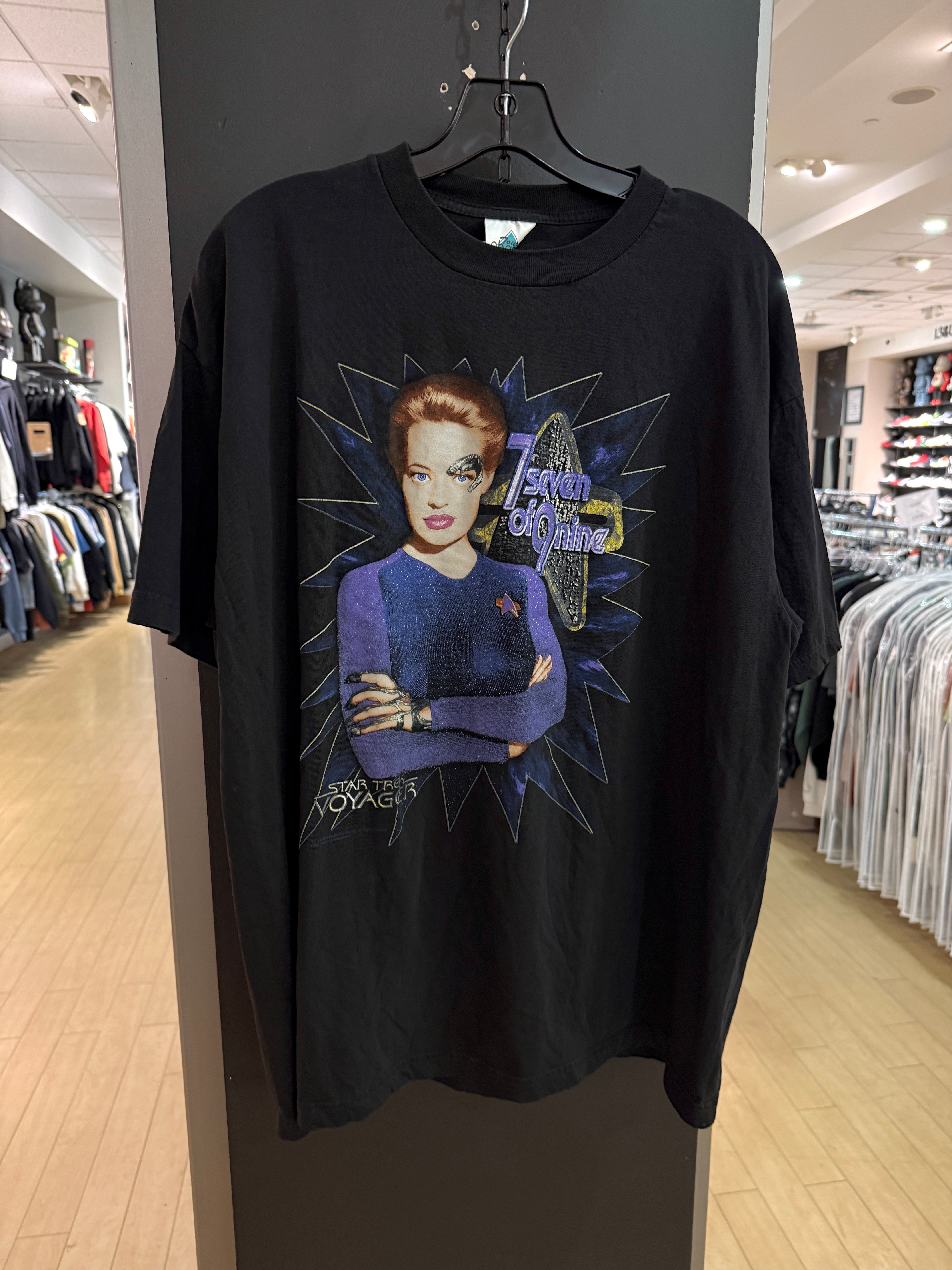 1998 Star Trek Voyager 7Seven of 9Nine Tee Size XL