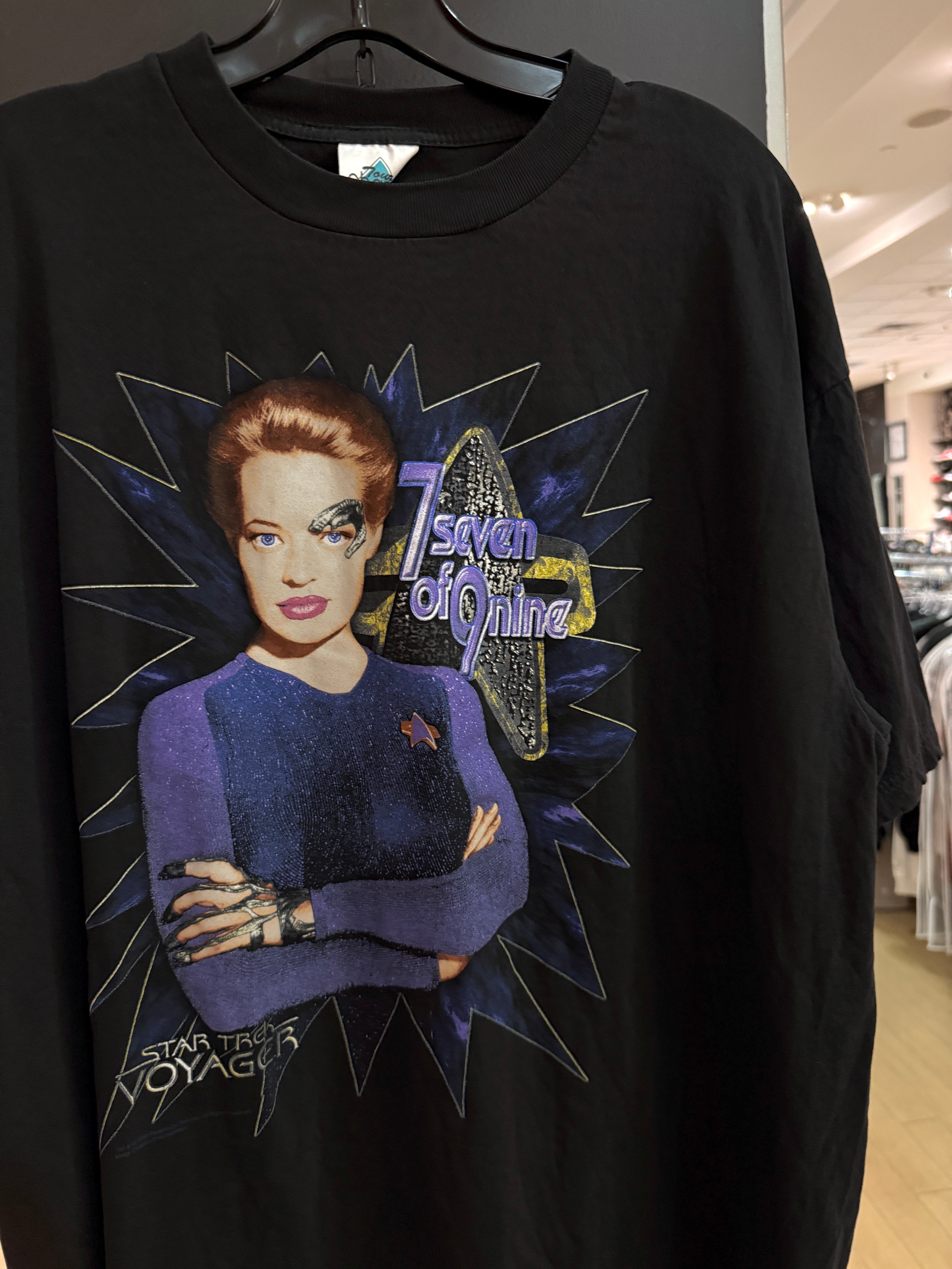 1998 Star Trek Voyager 7Seven of 9Nine Tee Size XL