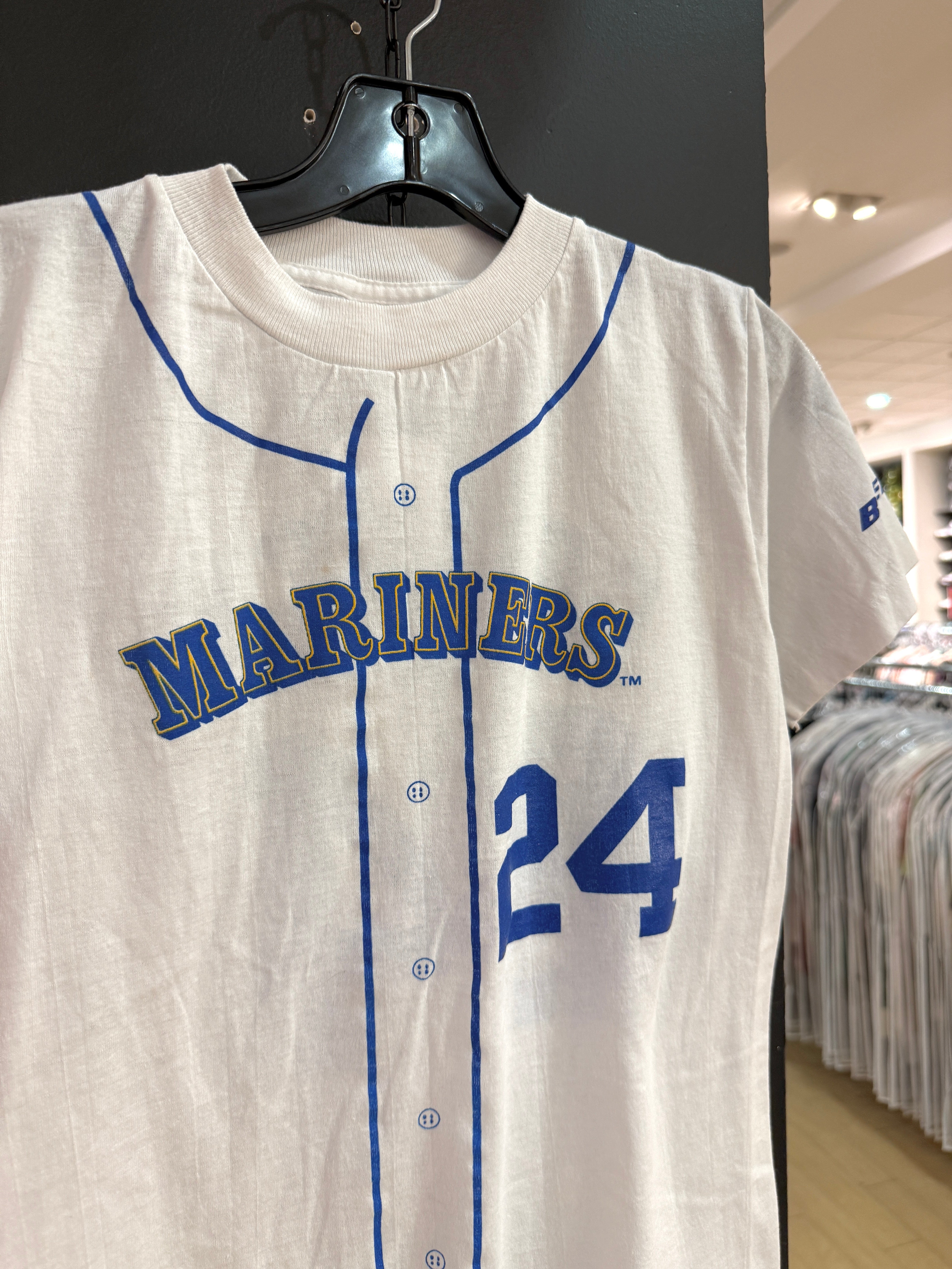 90s Ken Griffey Jr Mariners Boeing Jersey Shirt Size Small