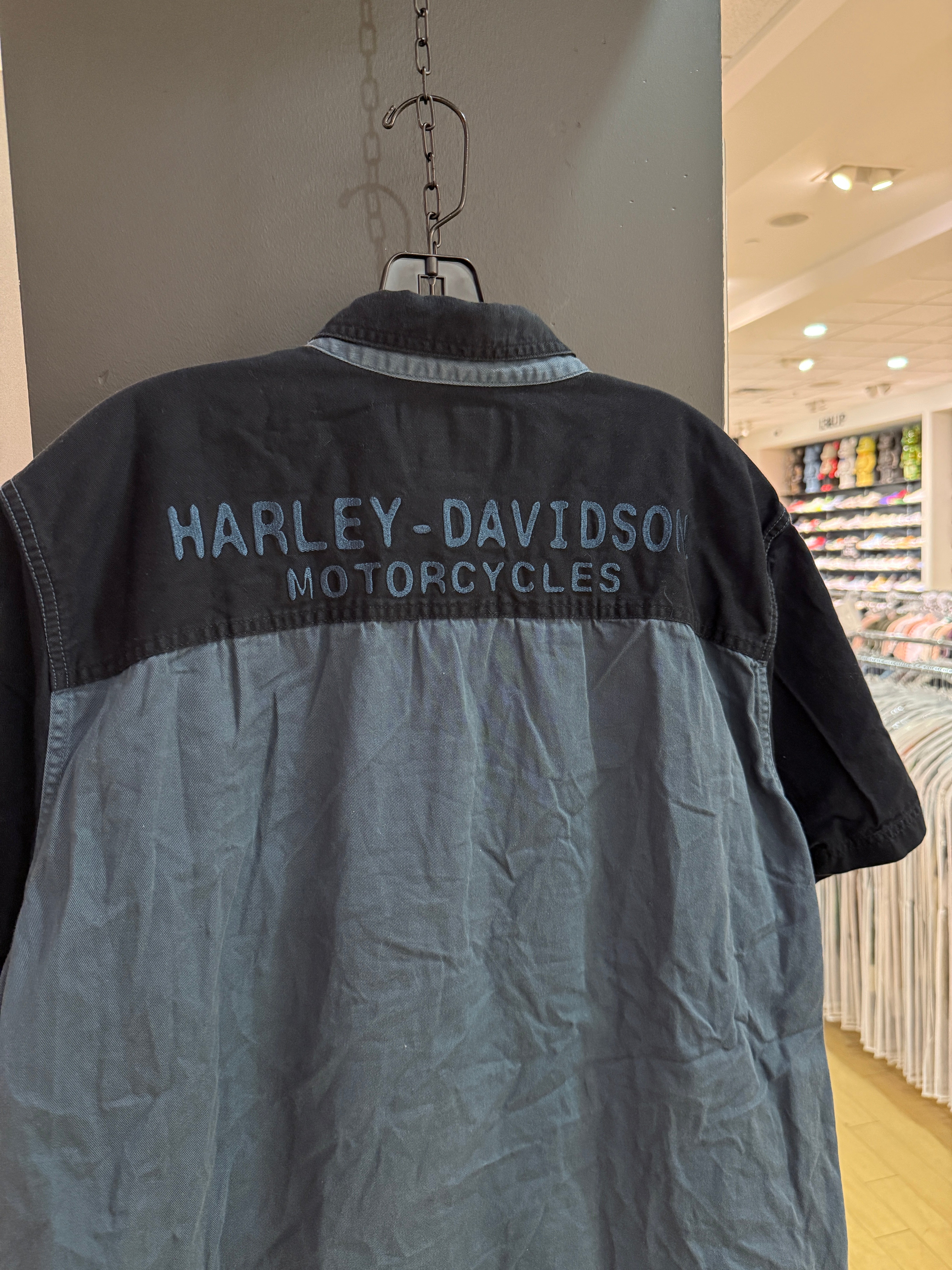 Harley Davidson HD Mechanic Shirt Slate / Black Size XL