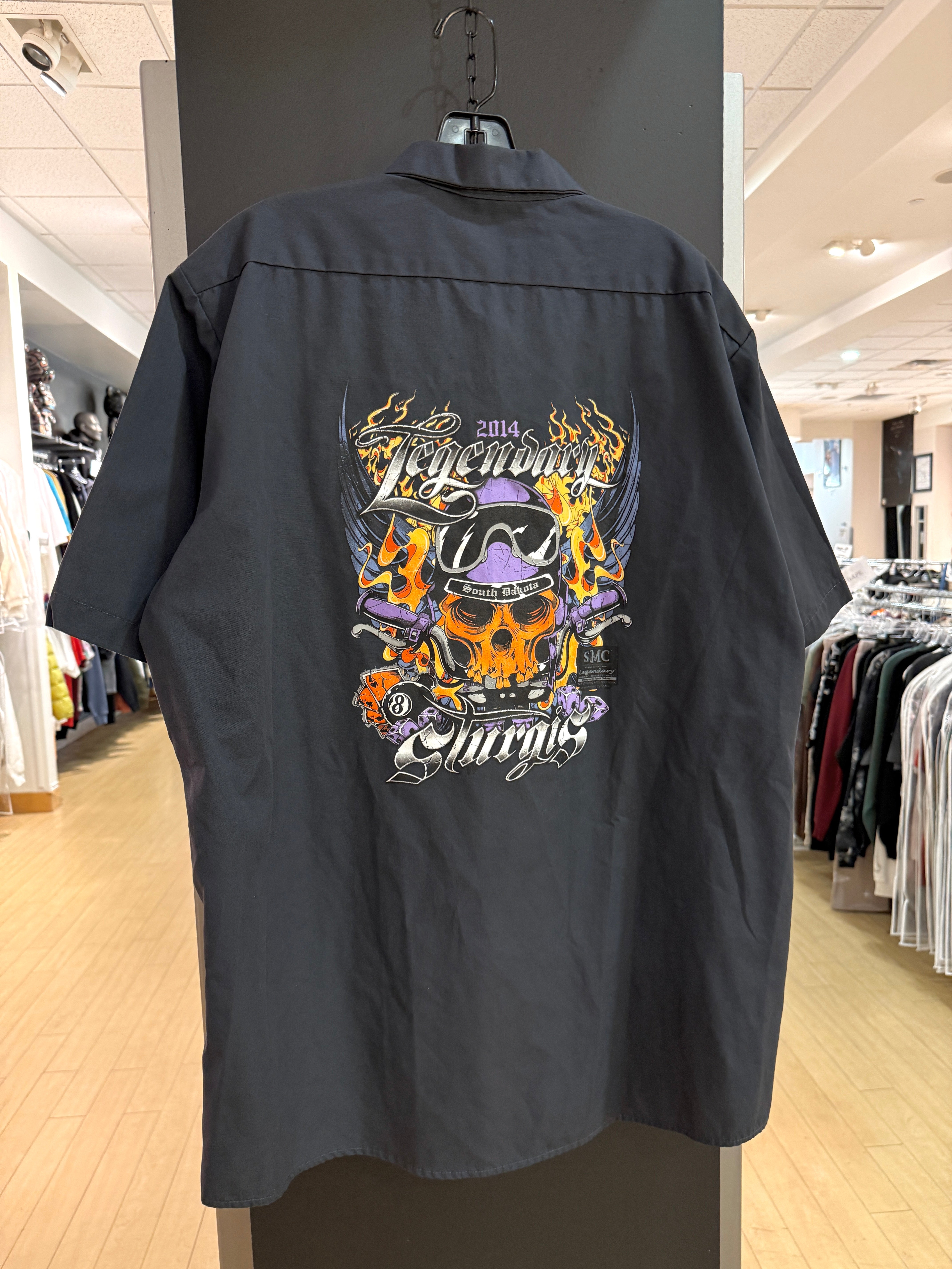 2014 Dickies Legendary Sturgis Mechanic Shirt Size XL