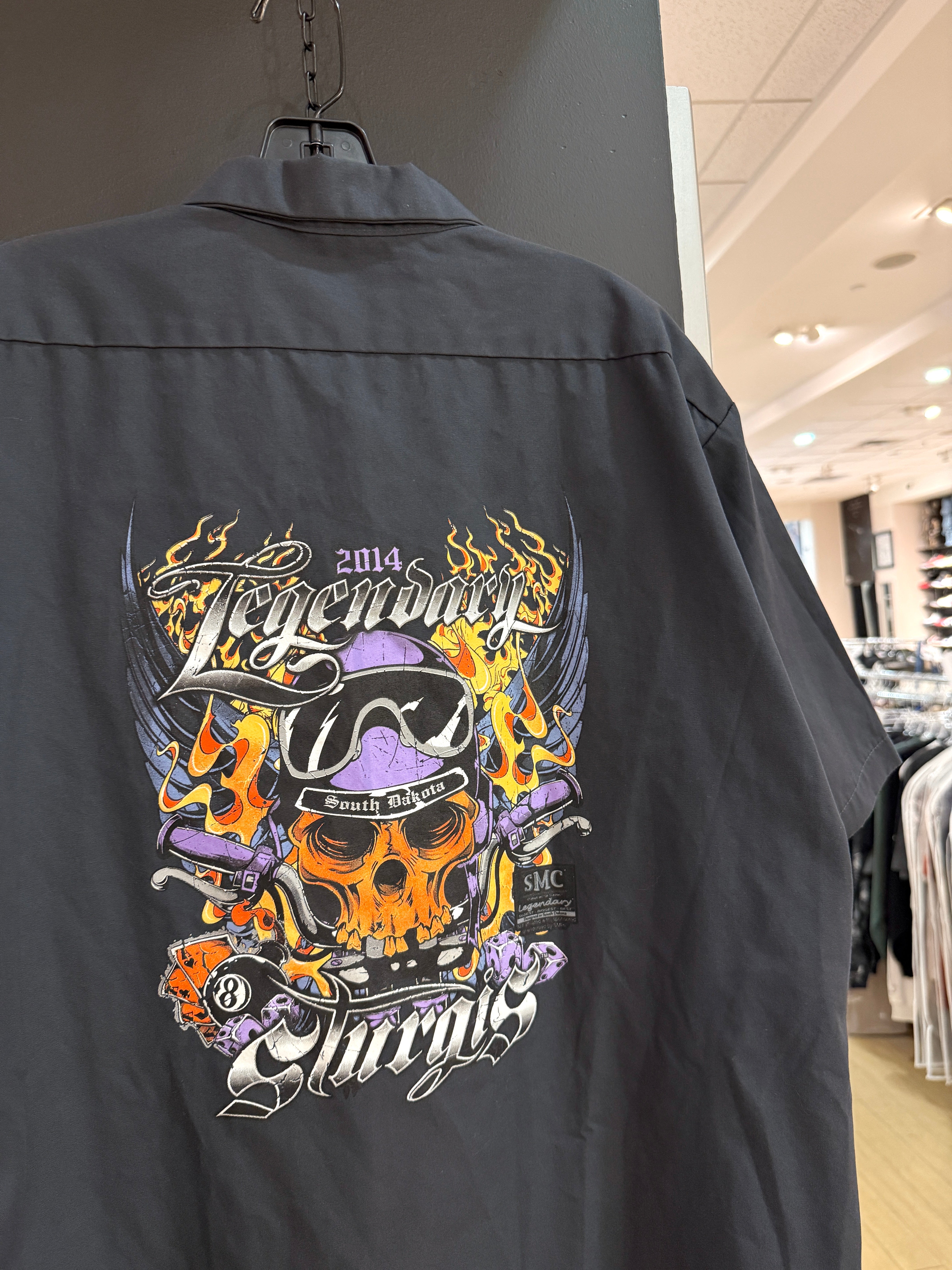 2014 Dickies Legendary Sturgis Mechanic Shirt Size XL