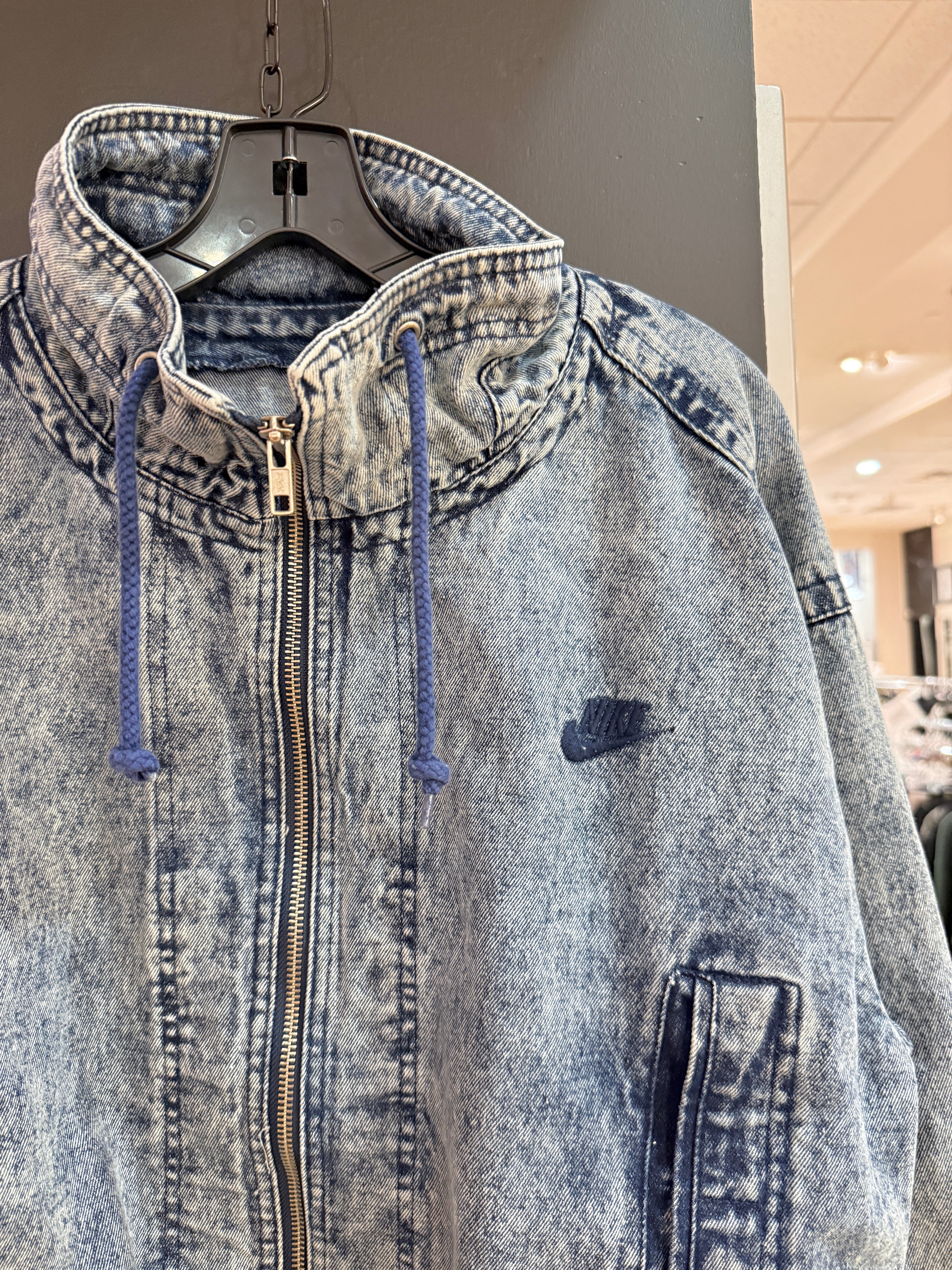 90s Nike Challenge Court Denim Jacket Size Small