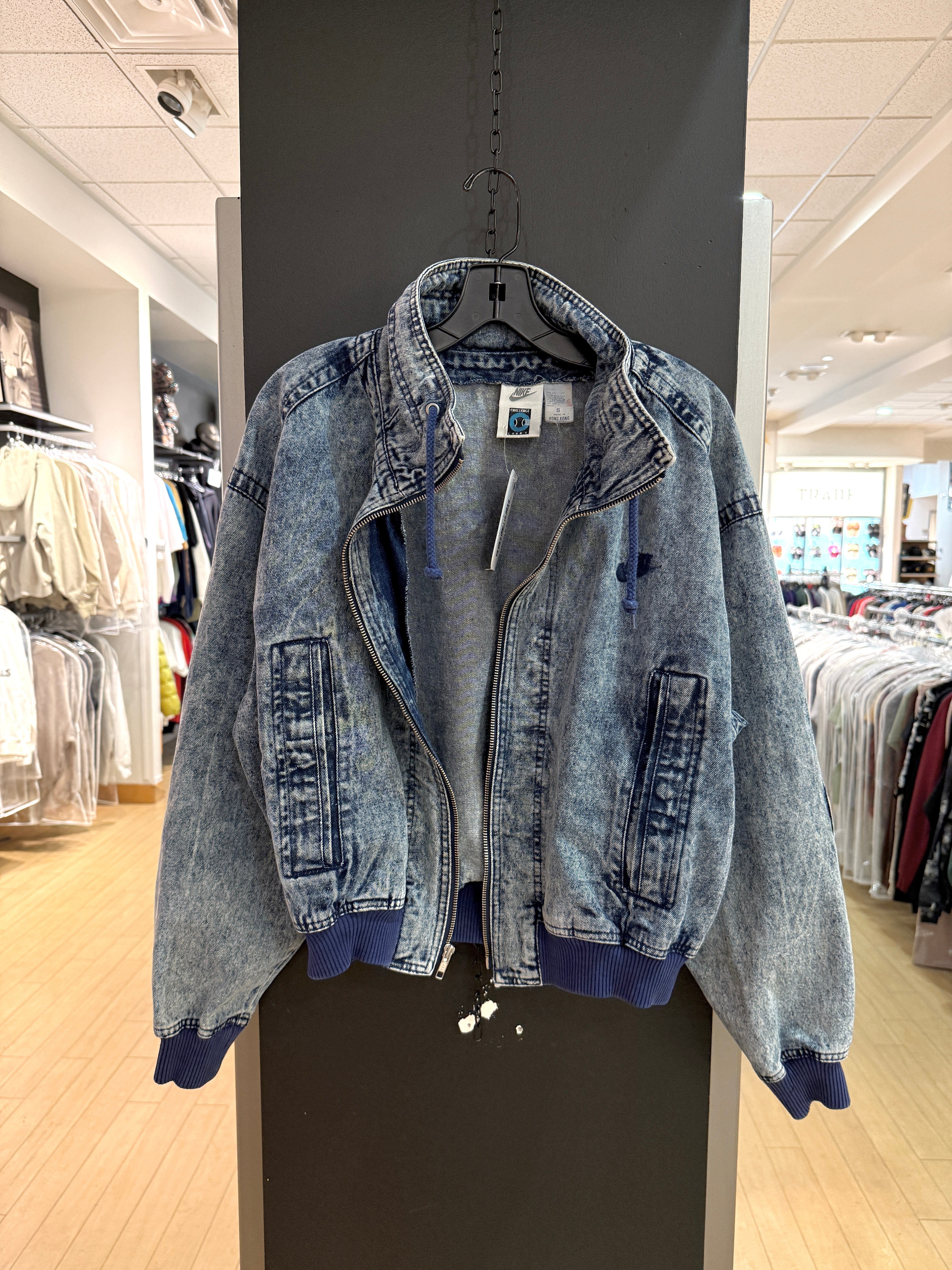 90s Nike Challenge Court Denim Jacket Size Small