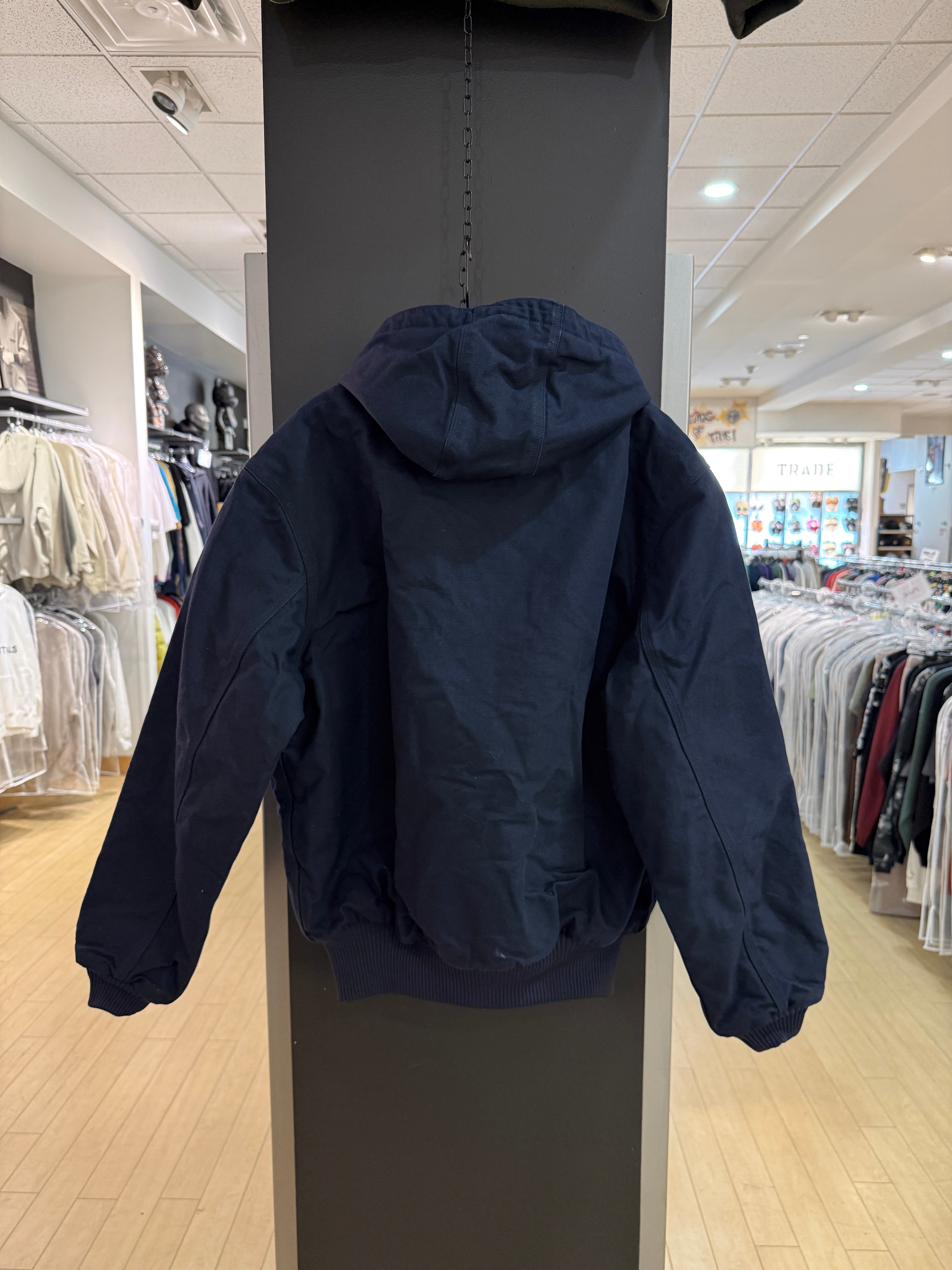 Carhartt Exact Scientific Testing Active Hooded Jacket Navy Blue Size L
