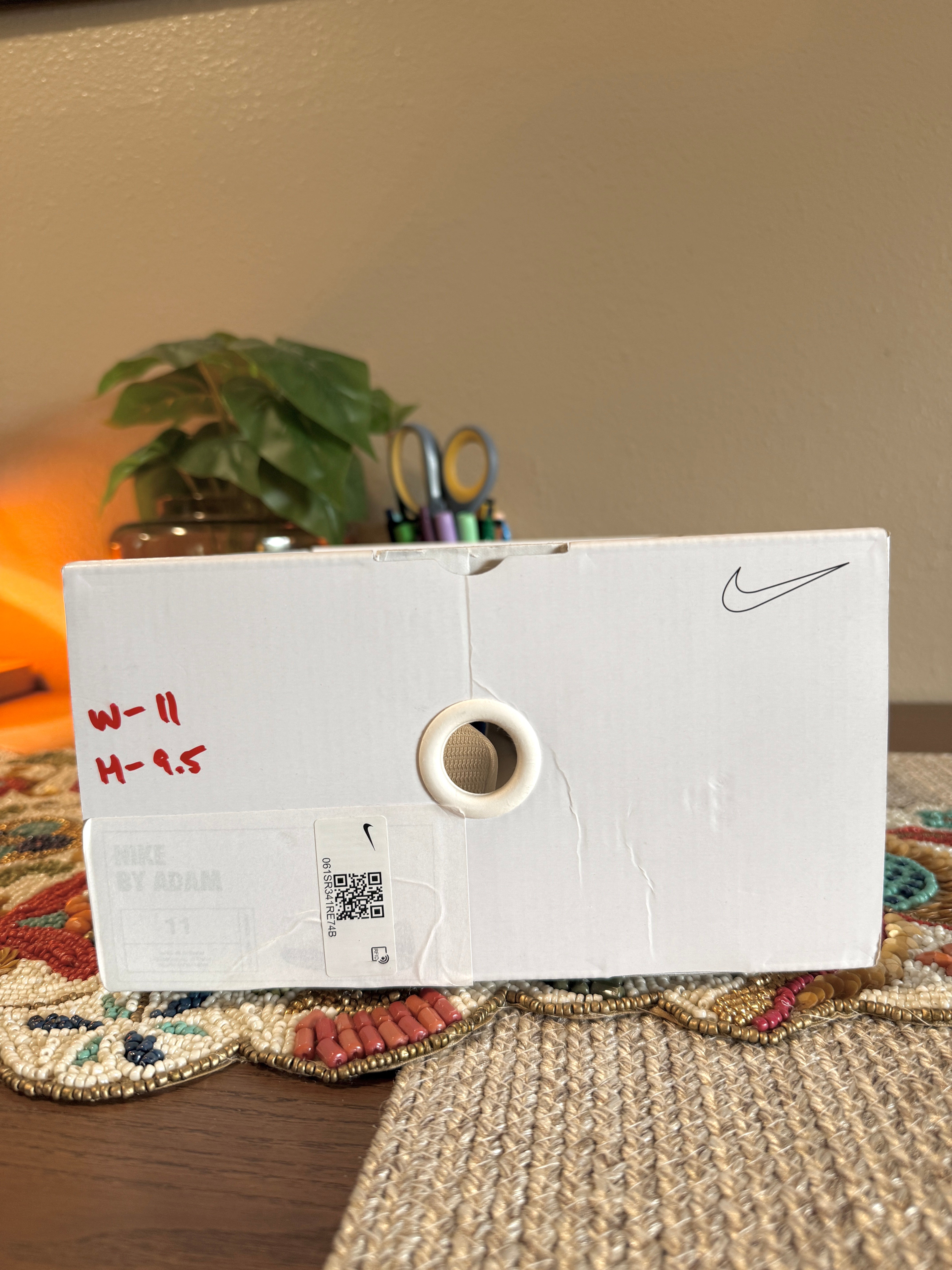 Nike ID By You Air Max 1 White / Royal Blue Size 9.5 Men's MISSING LID