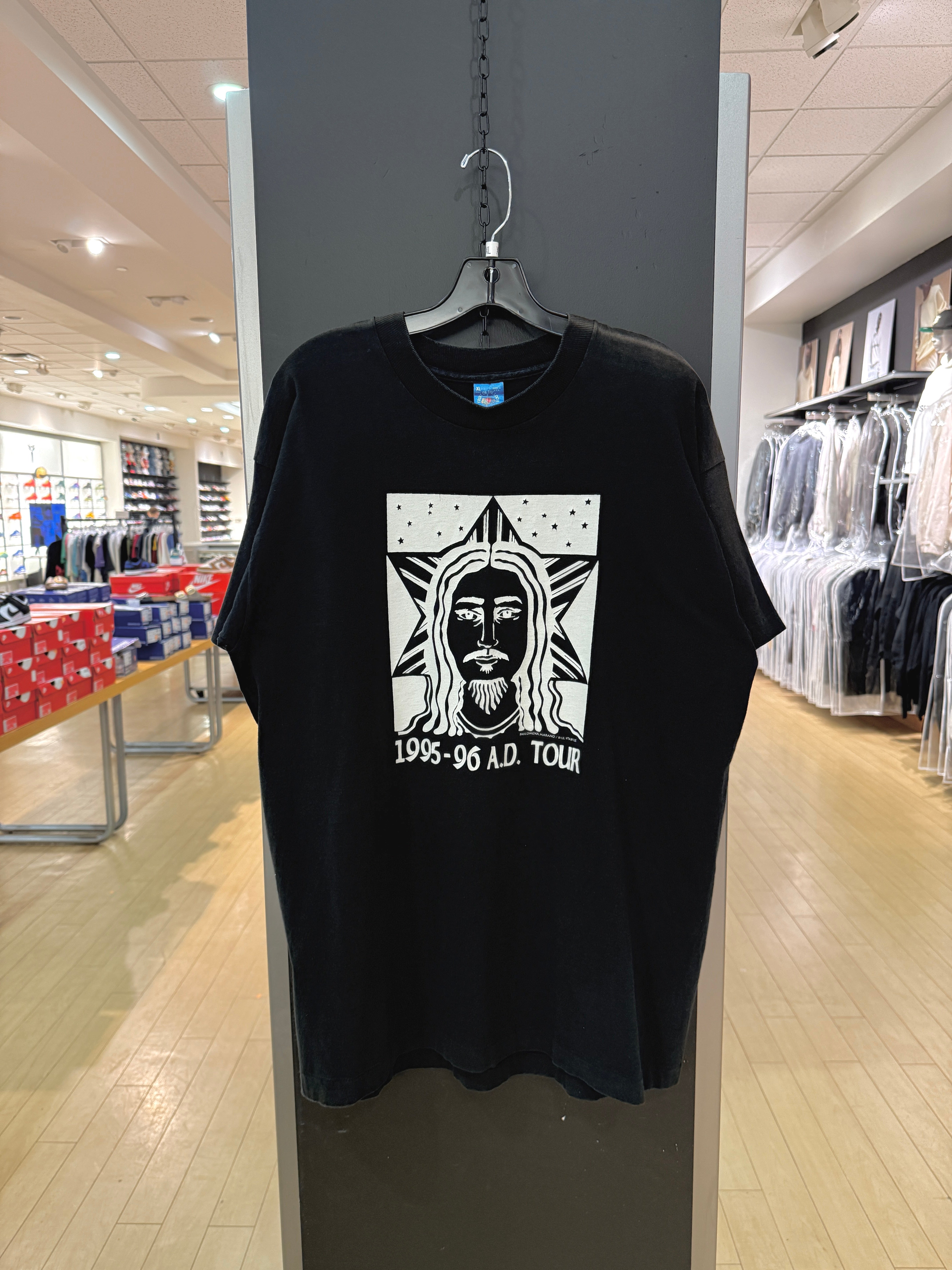 1995-96 A.D. Tour Jesus Band Tee Sz XL