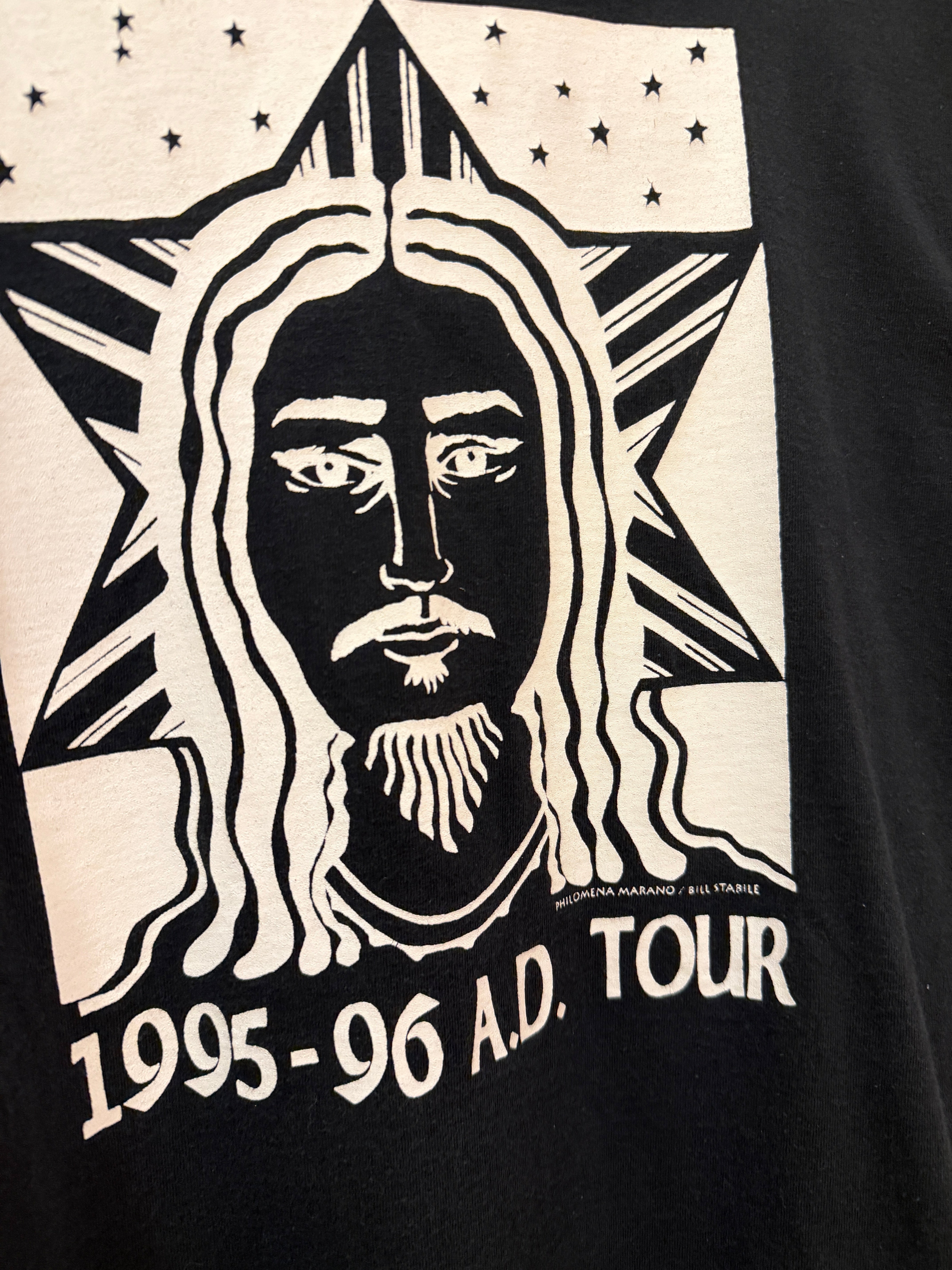 1995-96 A.D. Tour Jesus Band Tee Sz XL