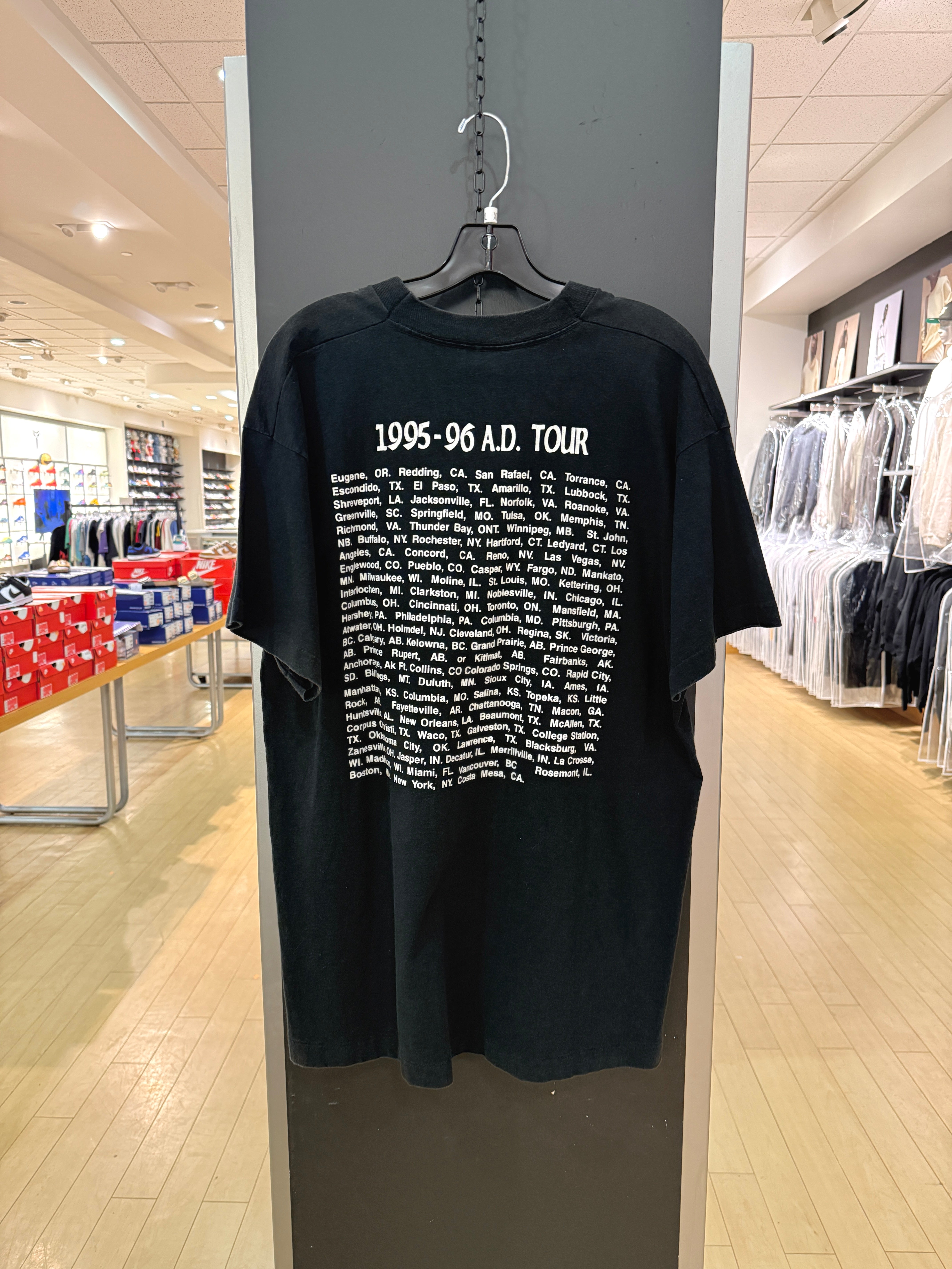 1995-96 A.D. Tour Jesus Band Tee Sz XL