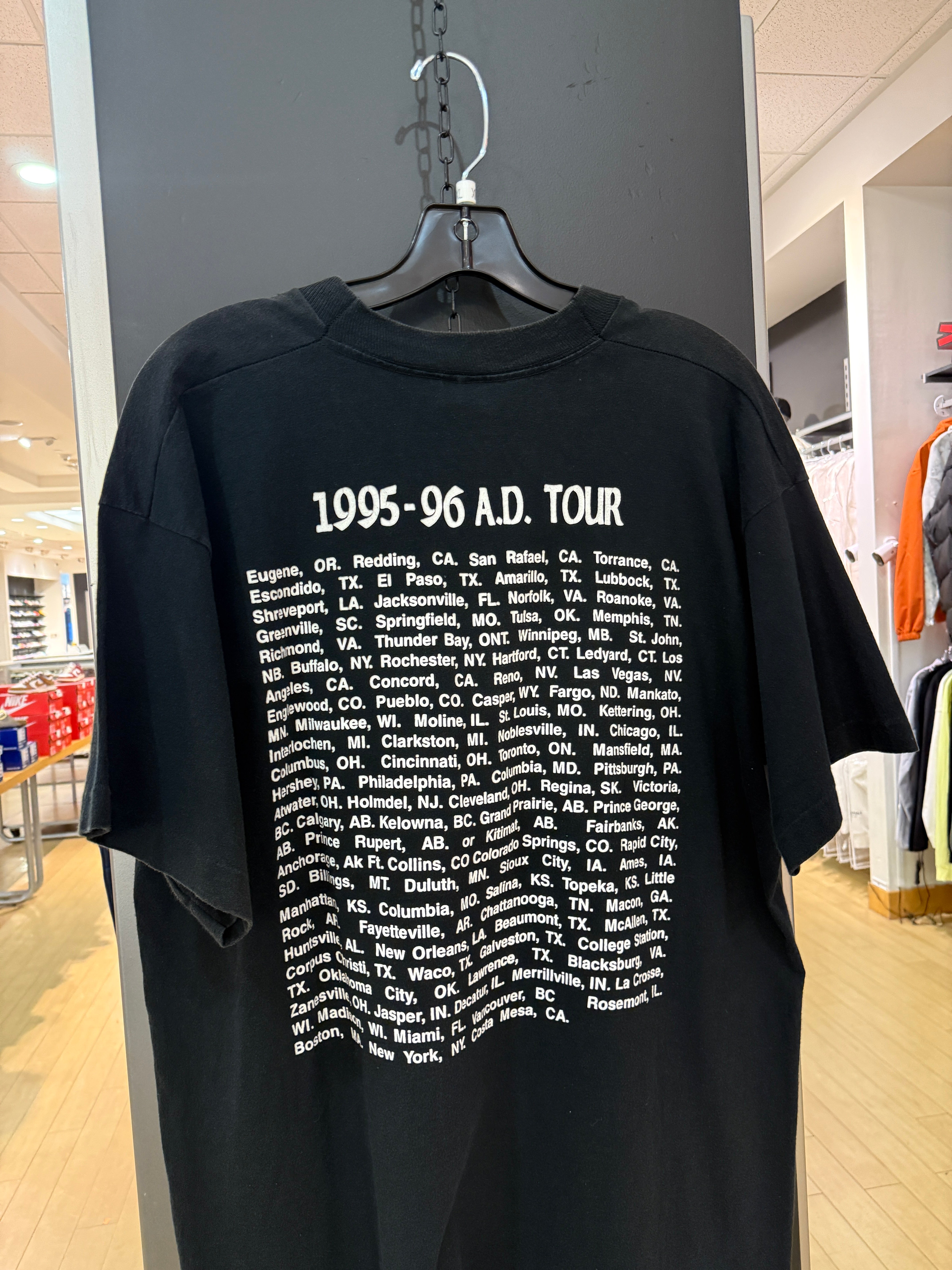 1995-96 A.D. Tour Jesus Band Tee Sz XL