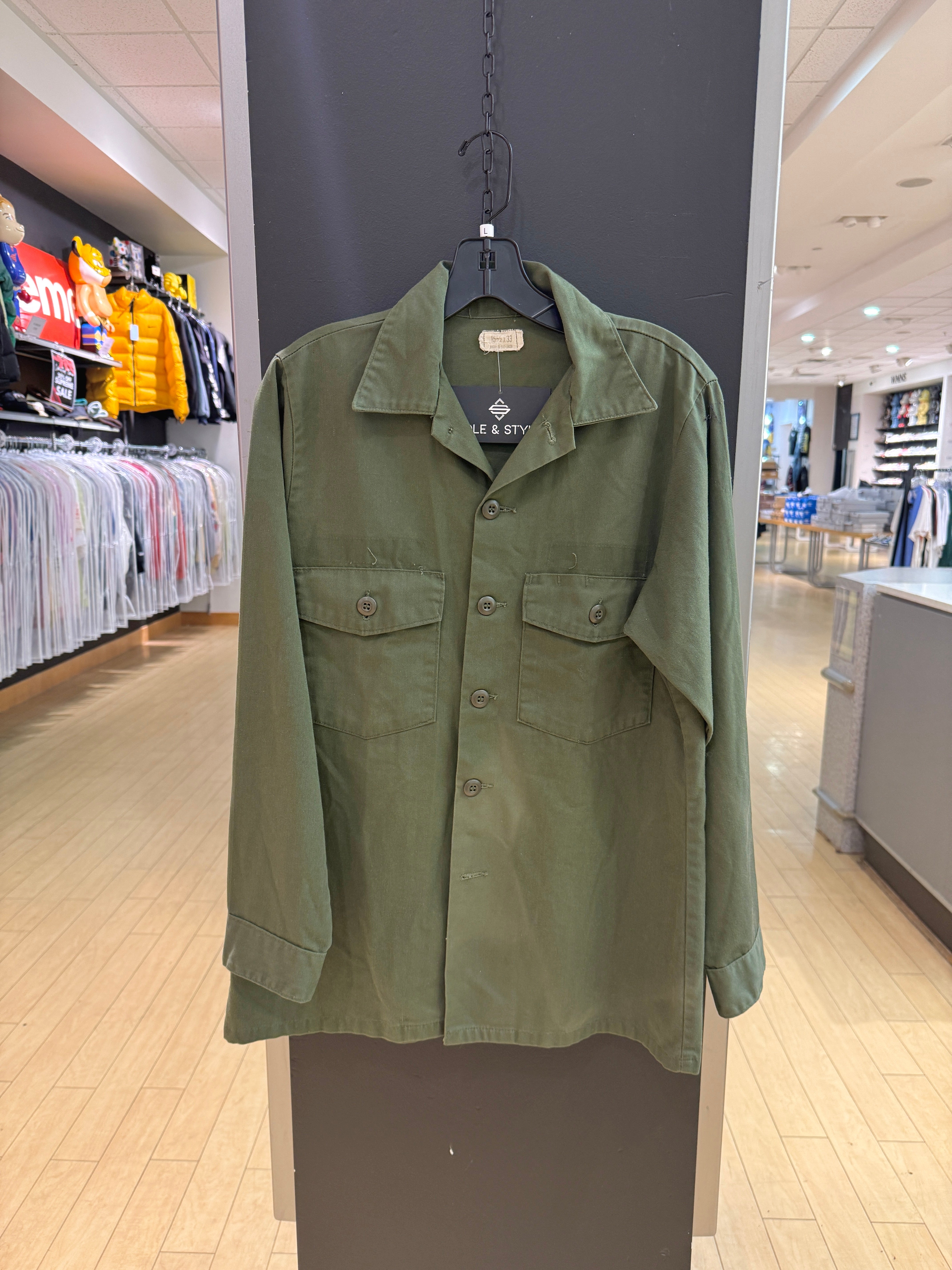 70s Grateful Dead Seahawks Utility Cotton BDU Shirt Sz L