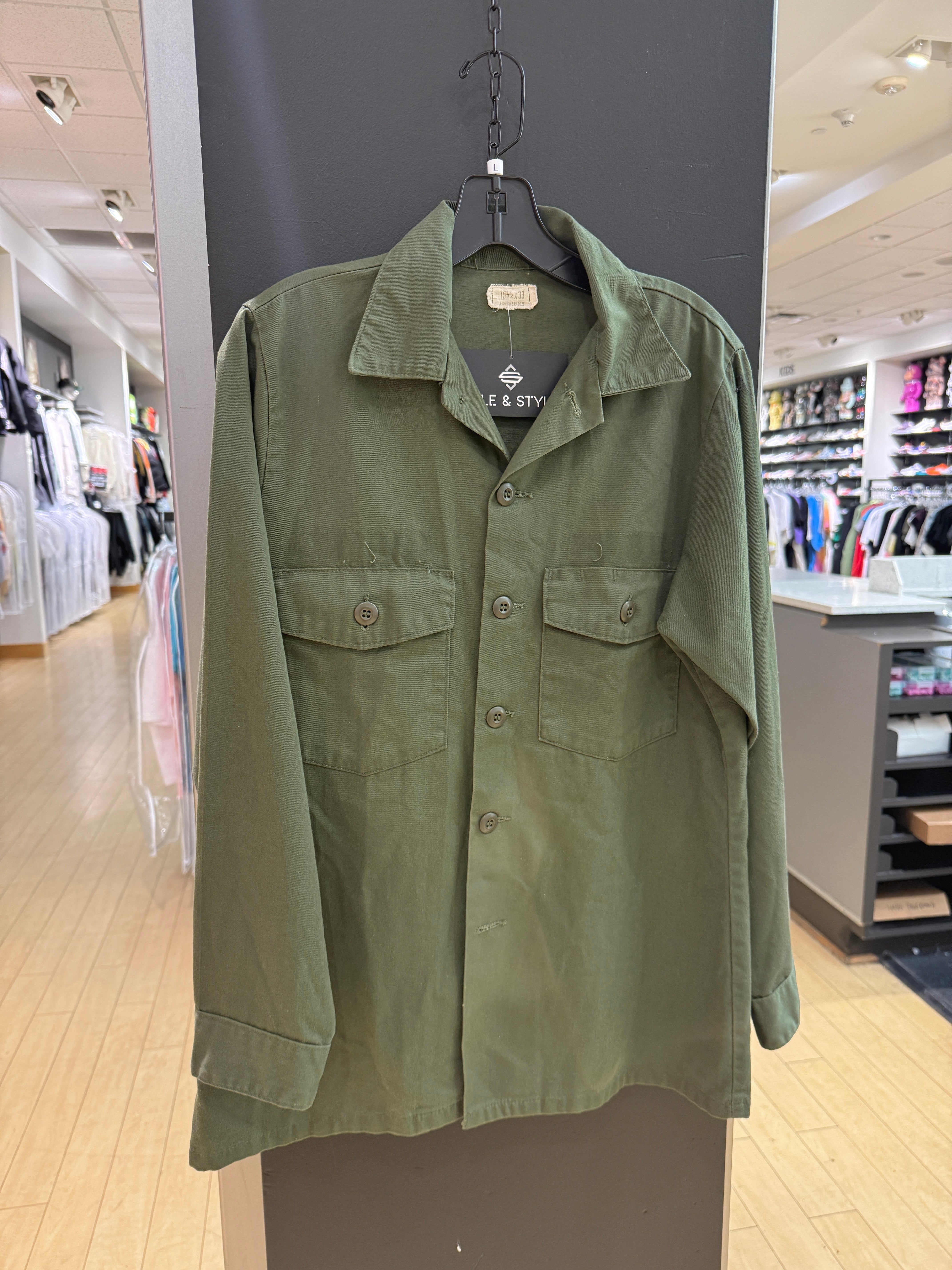 70s Grateful Dead Seahawks Utility Cotton BDU Shirt Sz L