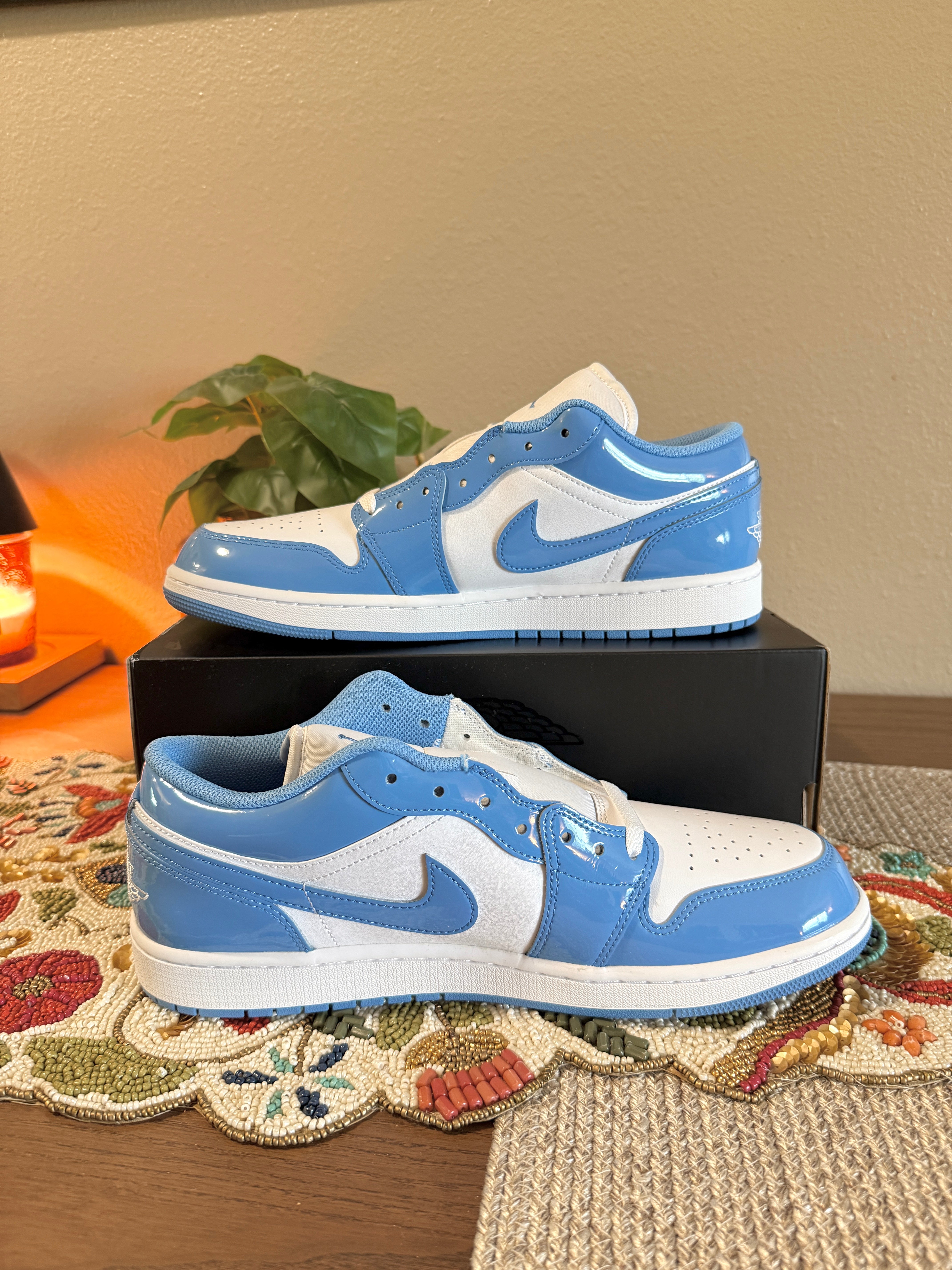 Jordan 1 Low SE White Legend Blue Size 12 MISSING LID