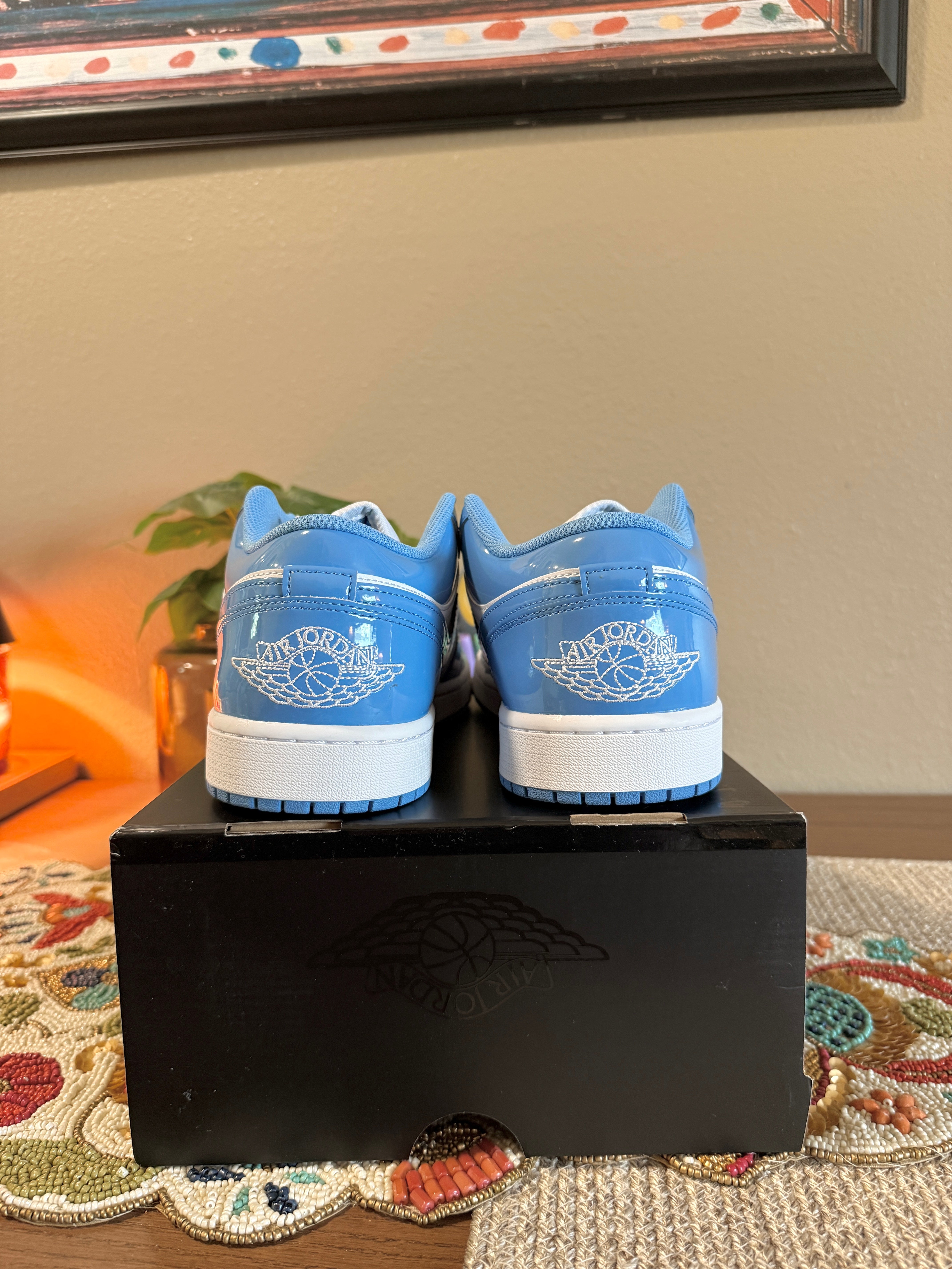 Jordan 1 Low SE White Legend Blue Size 12 MISSING LID