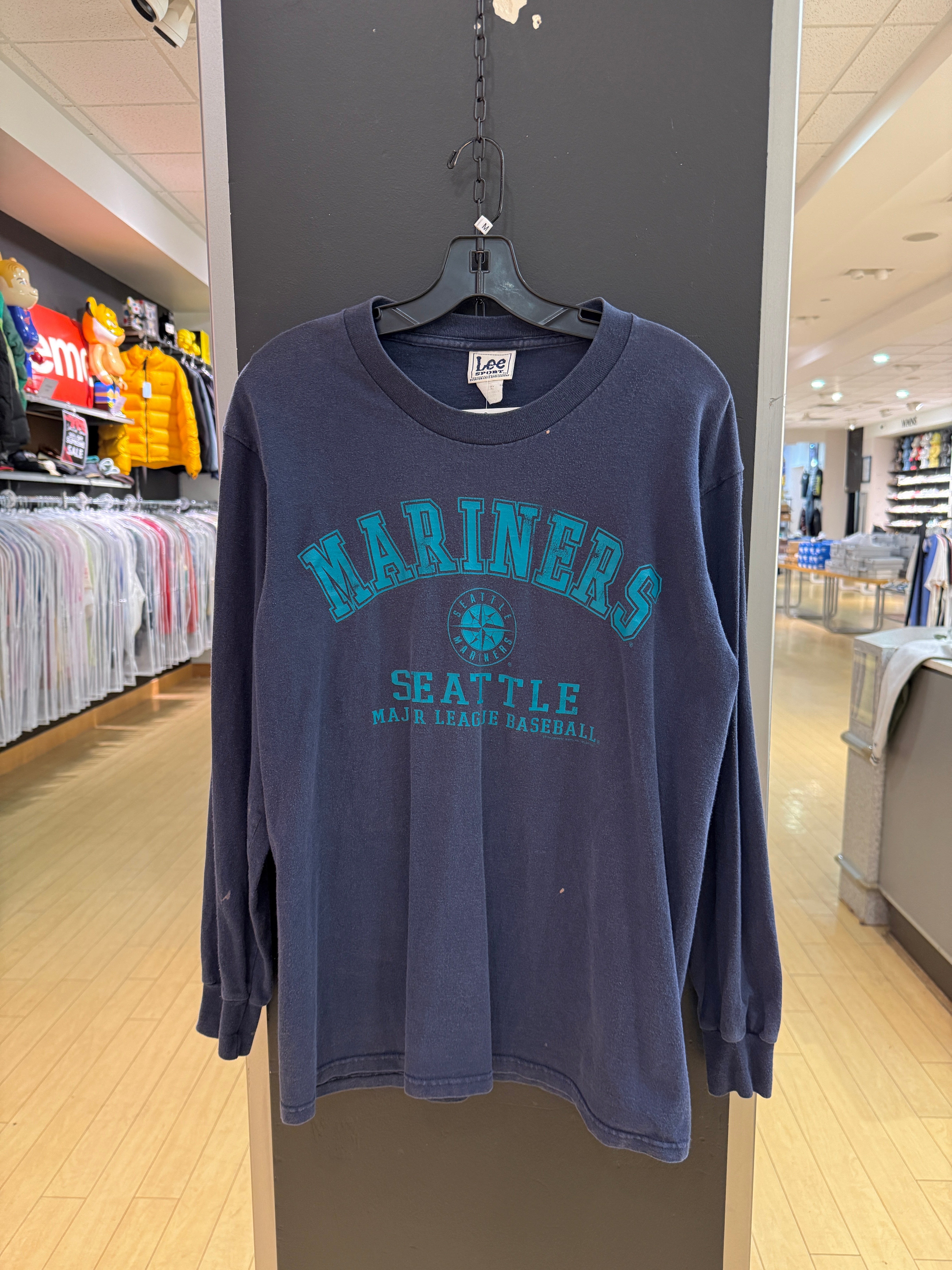 2001 Seattle Mariners Lee Sport Long Sleeve Tee Sz M