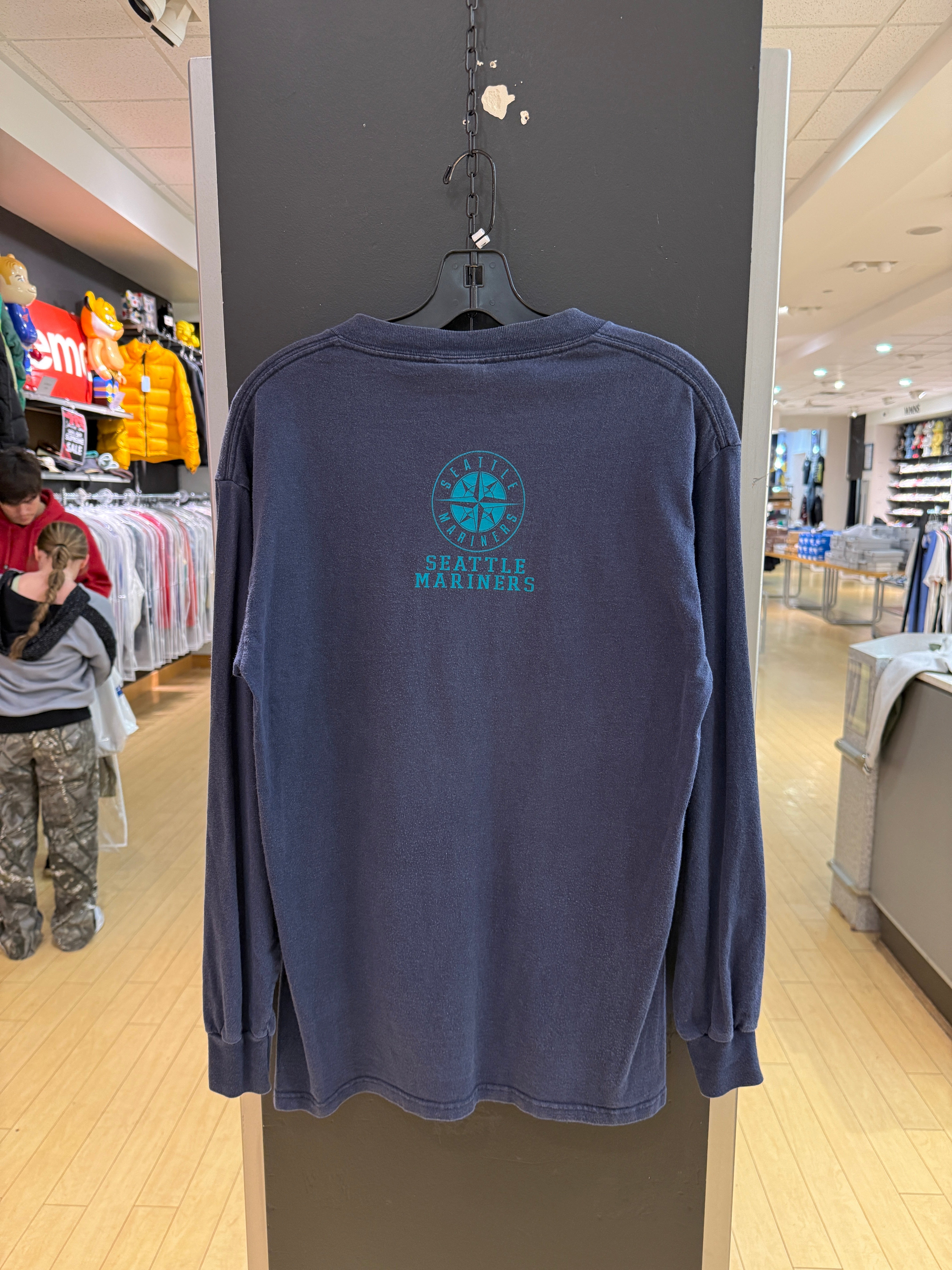 2001 Seattle Mariners Lee Sport Long Sleeve Tee Sz M