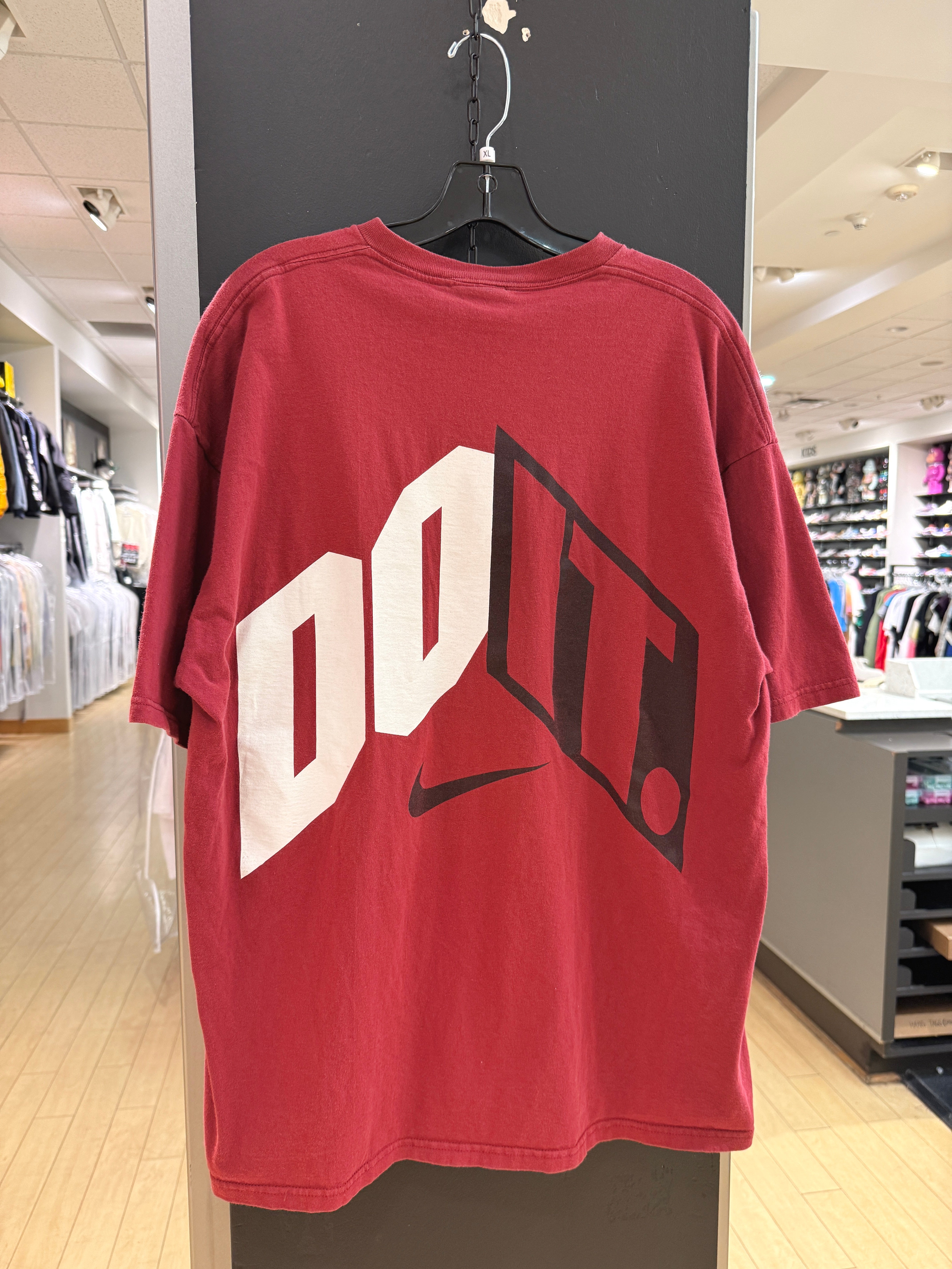 90s Nike Dark Red Just Do It Tee Sz XL