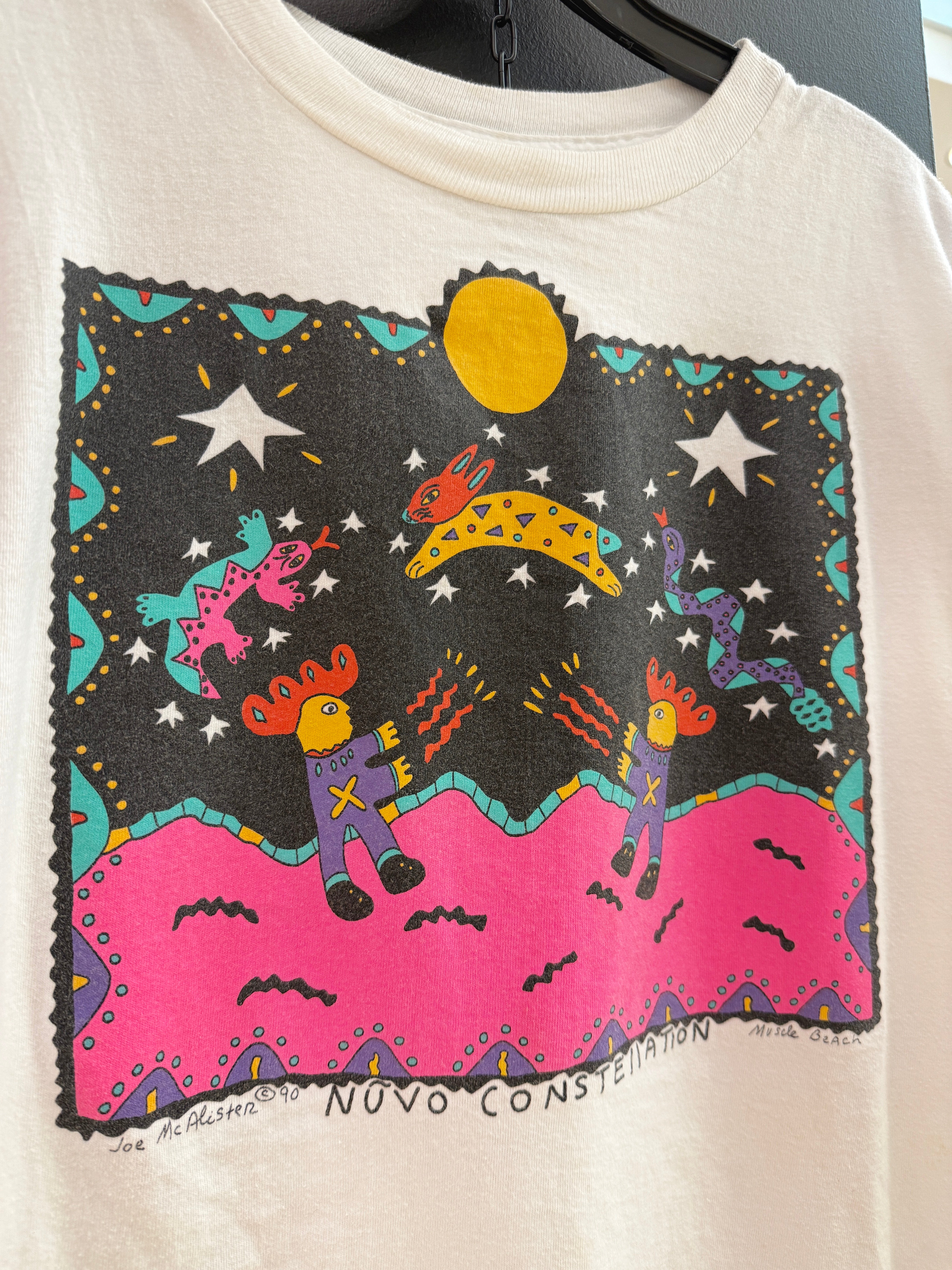 1990 New Constellation Muscle Beach Art Tee Sz XL