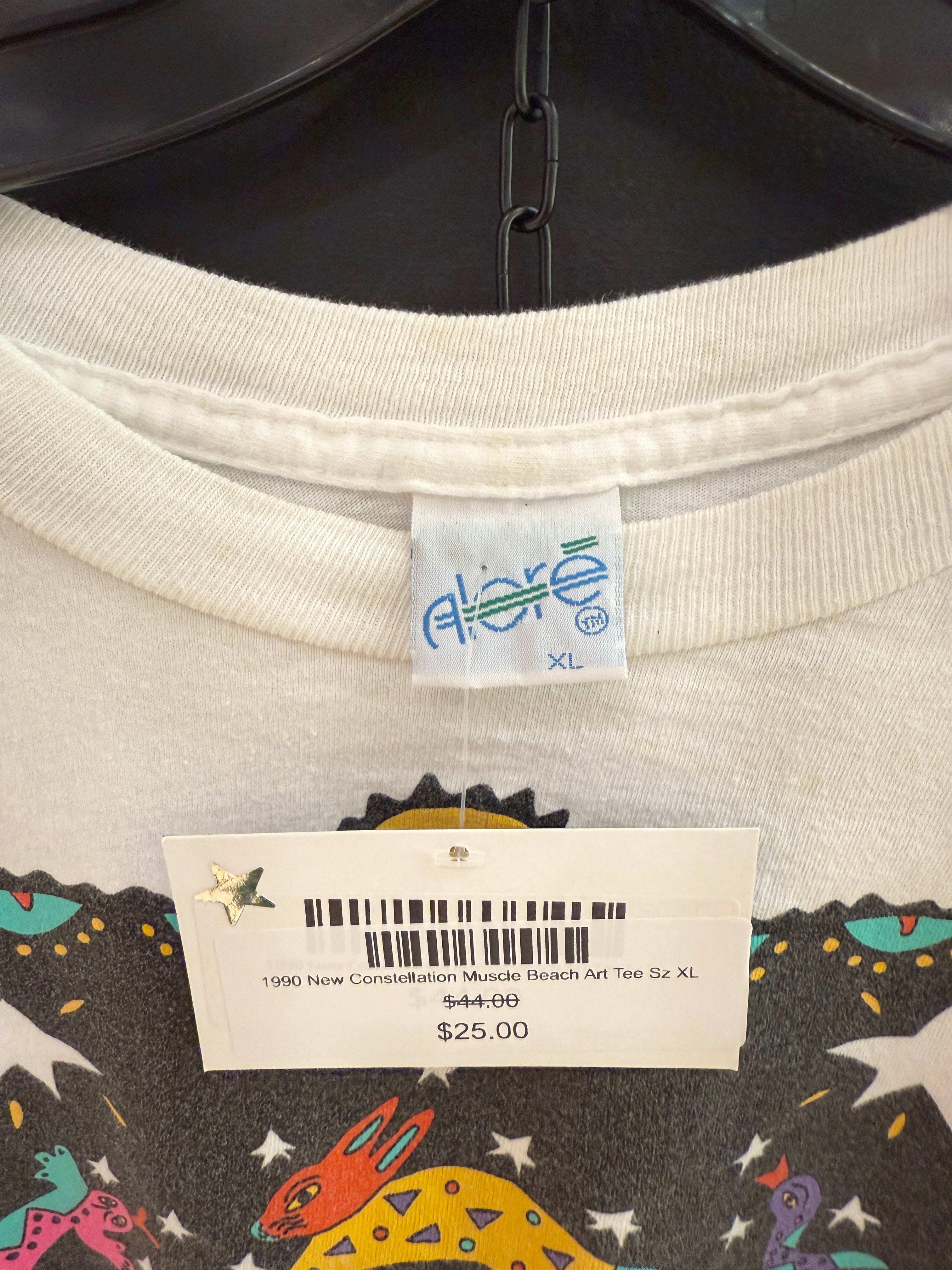 1990 New Constellation Muscle Beach Art Tee Sz XL