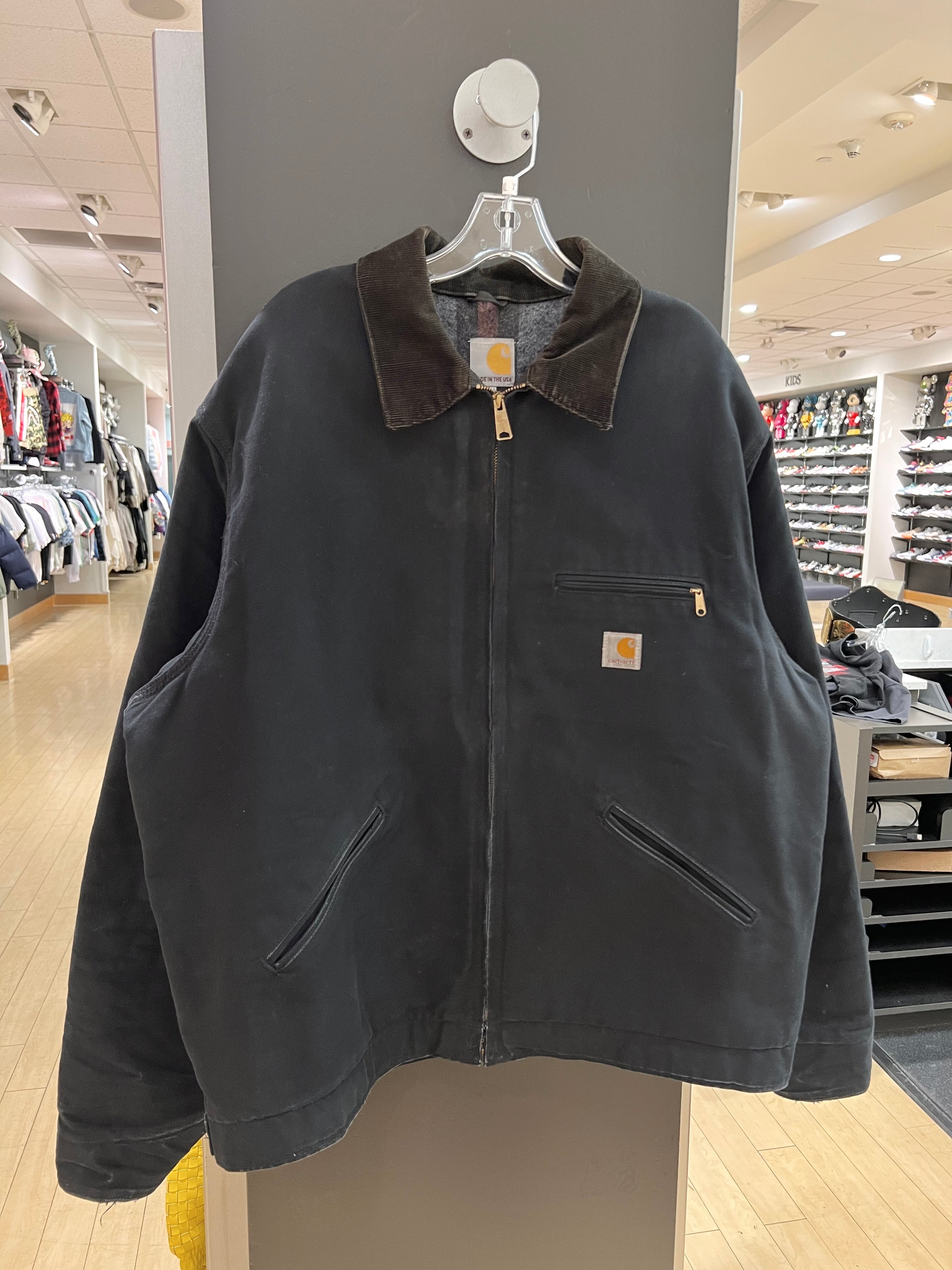 Carhartt Black Detroit Jacket XL Tall