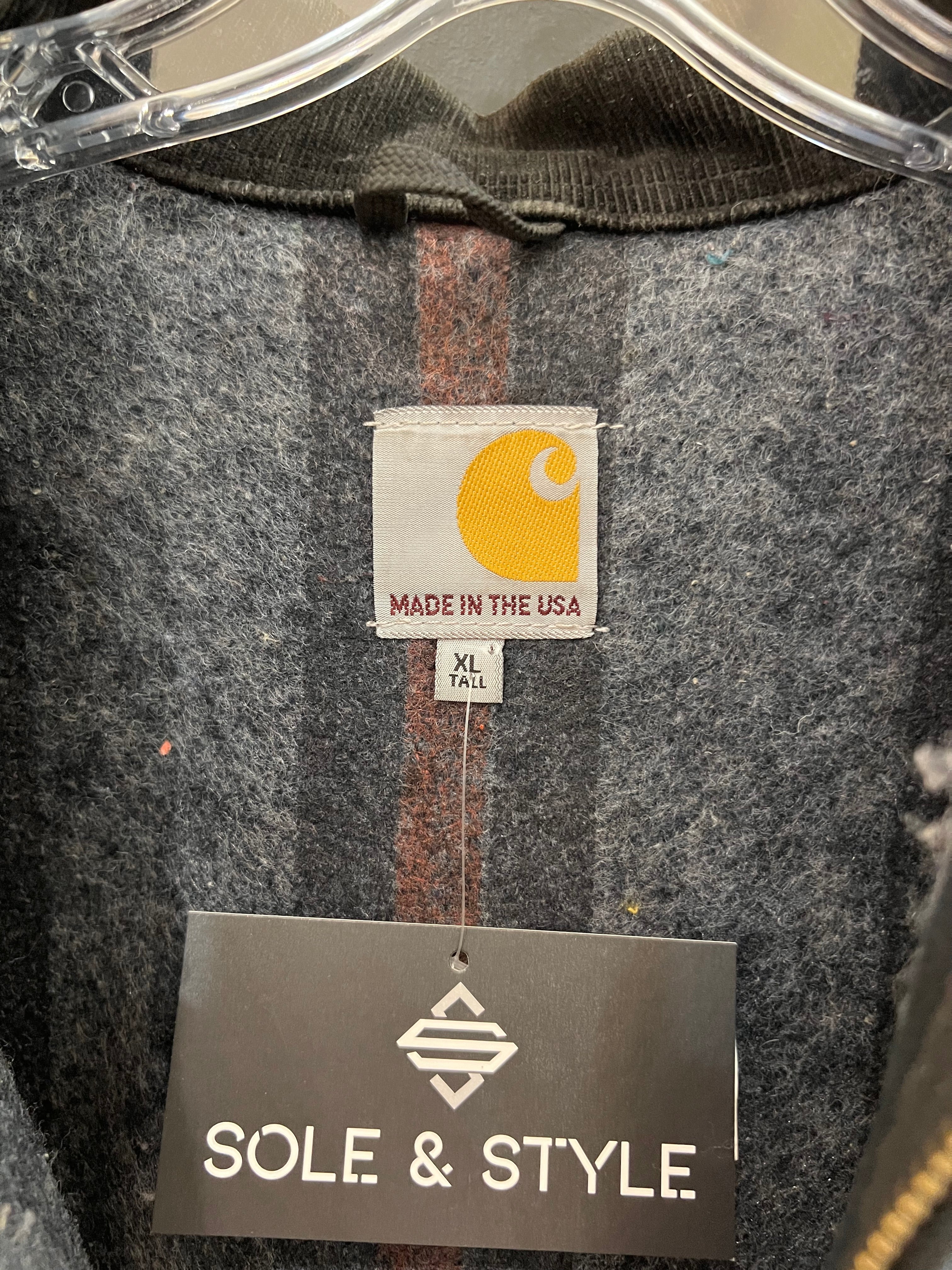 Carhartt Black Detroit Jacket XL Tall