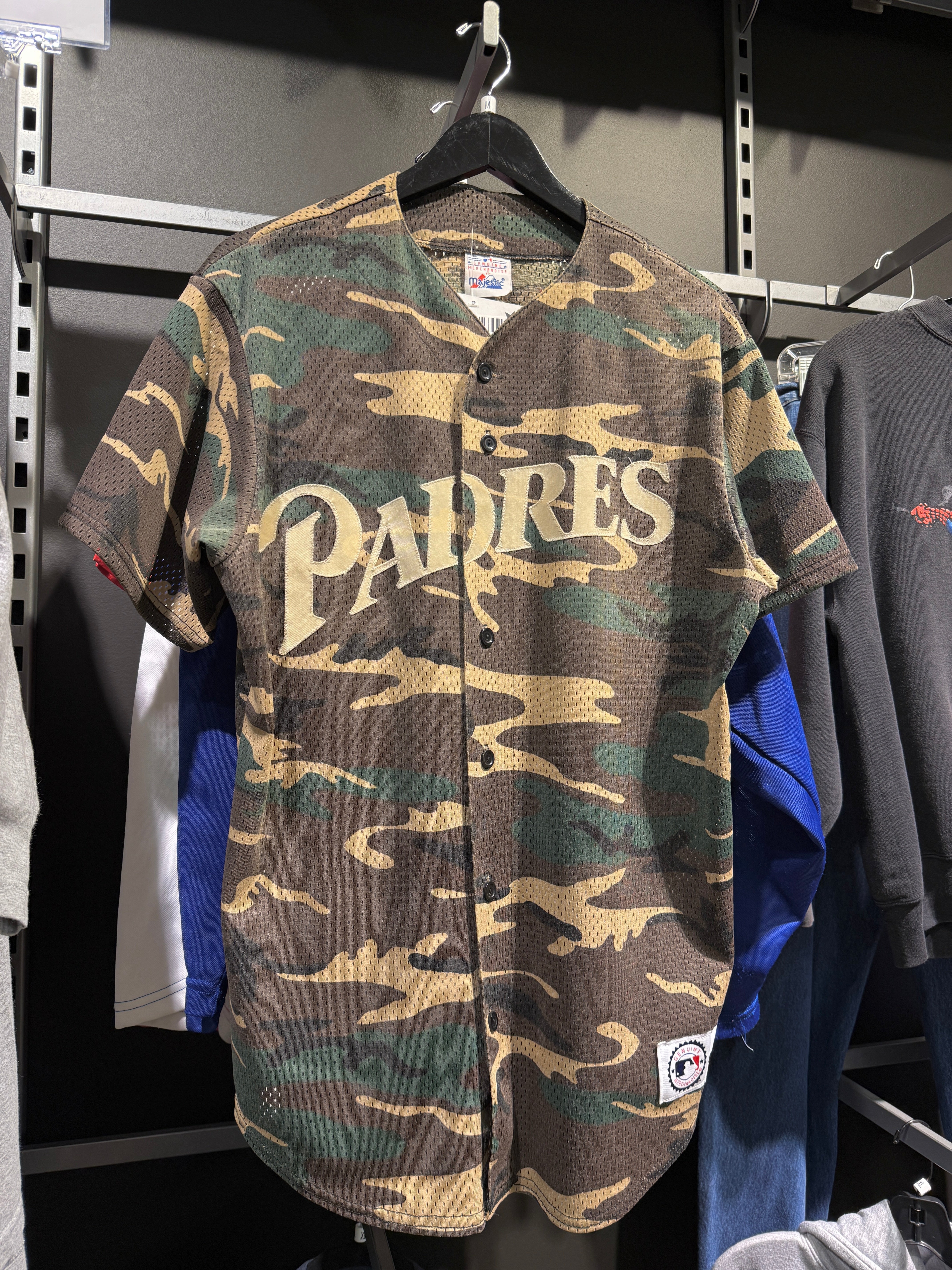 Y2K San Diego Padres Majestic Alt Camo Jersey Sz M