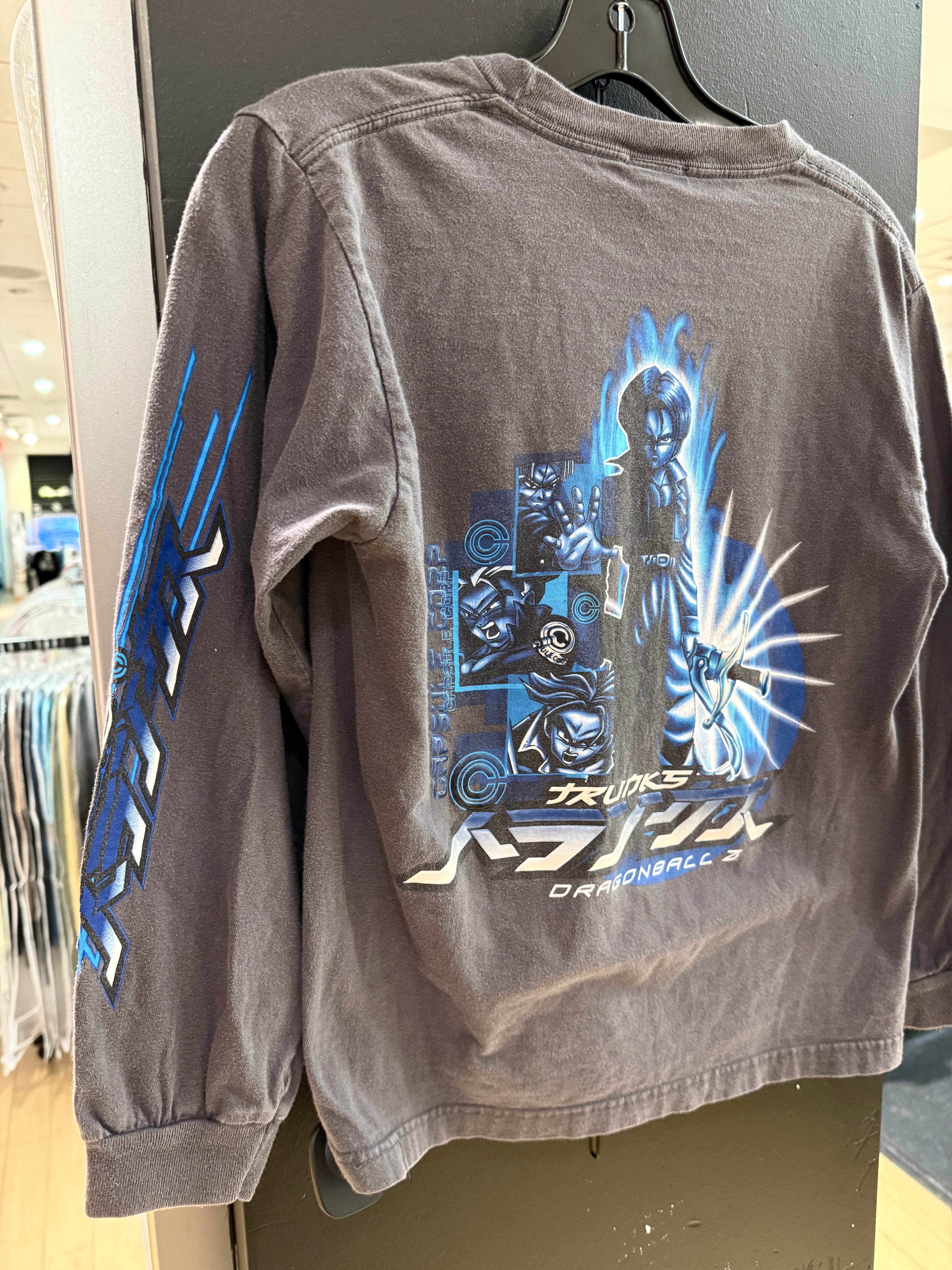 2002 Dragon Ball Z Trunks Long Sleeve Tee Sz Youth L