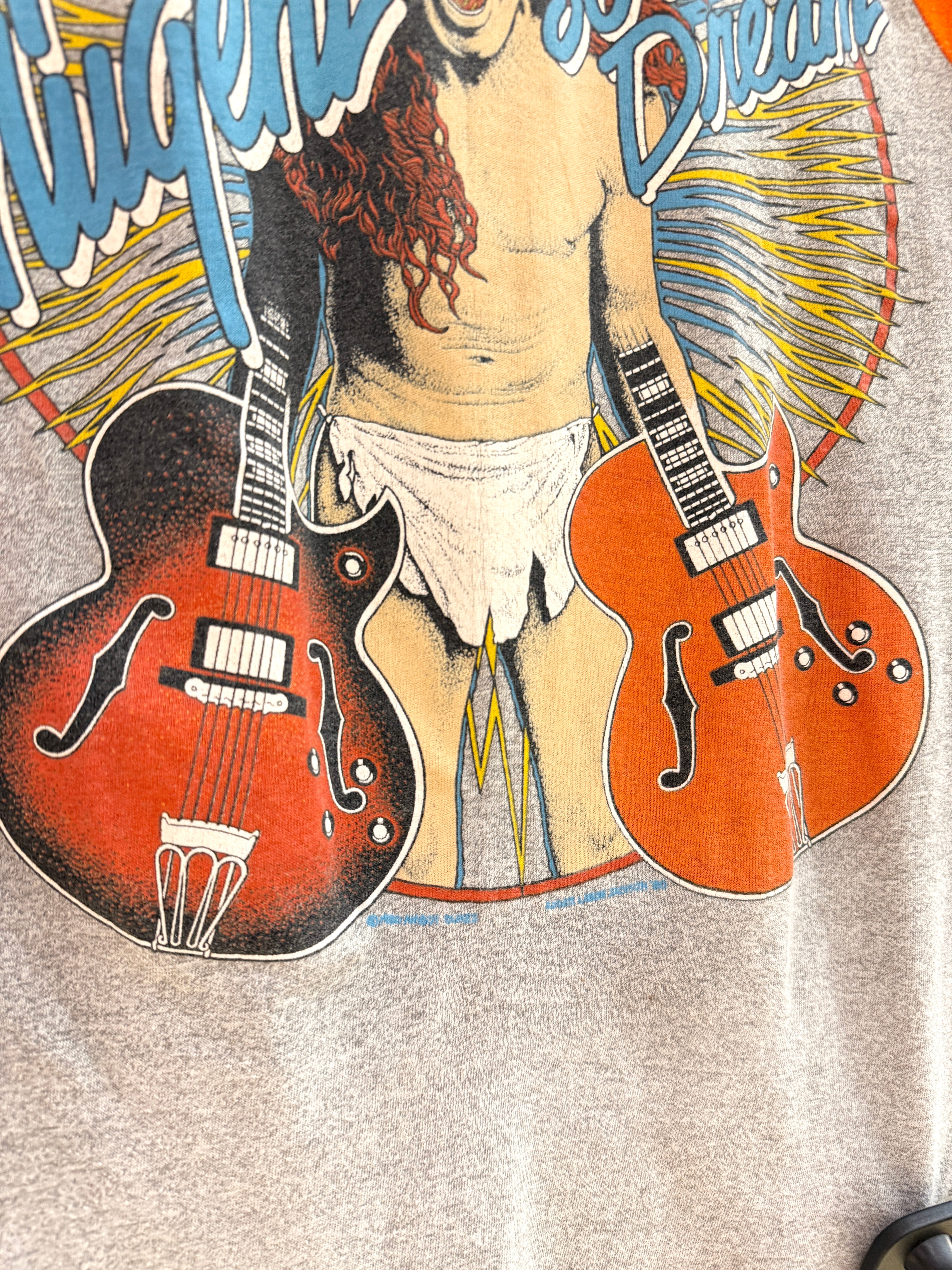 1980 Ted Nugent Scream Dream Raglan Tee Sz M