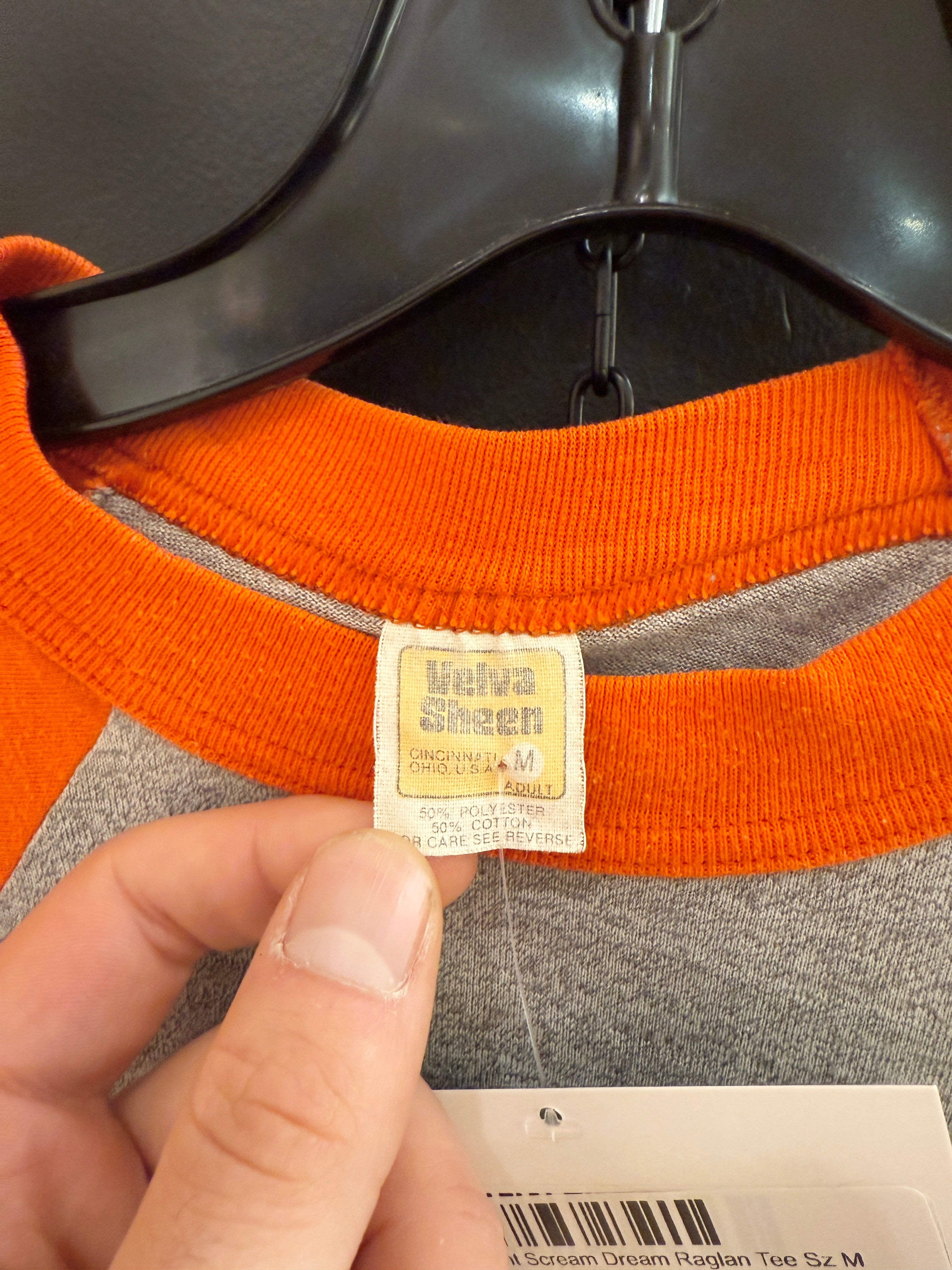 1980 Ted Nugent Scream Dream Raglan Tee Sz M