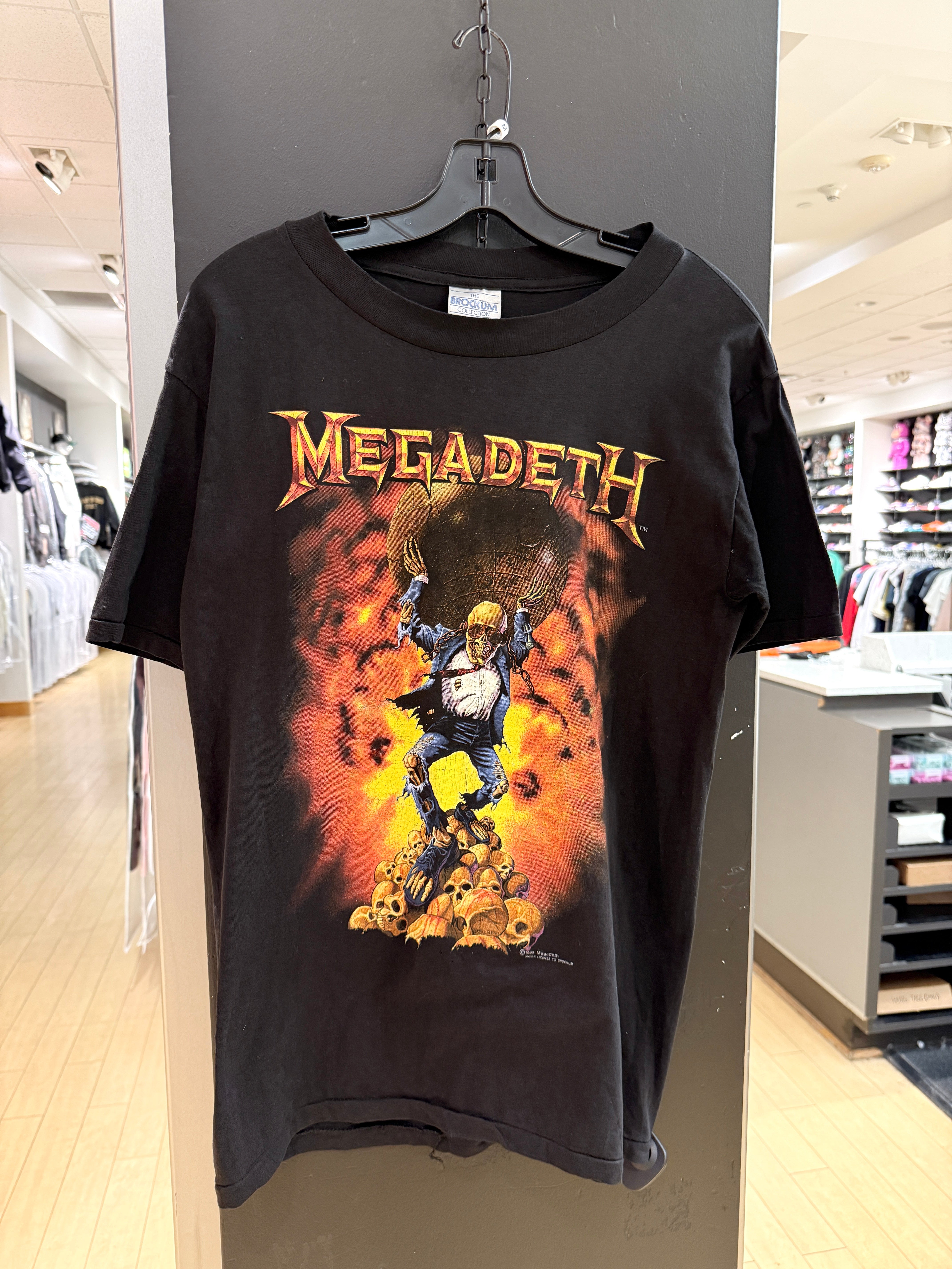1991 Megadeth World Tour Tee Sz M