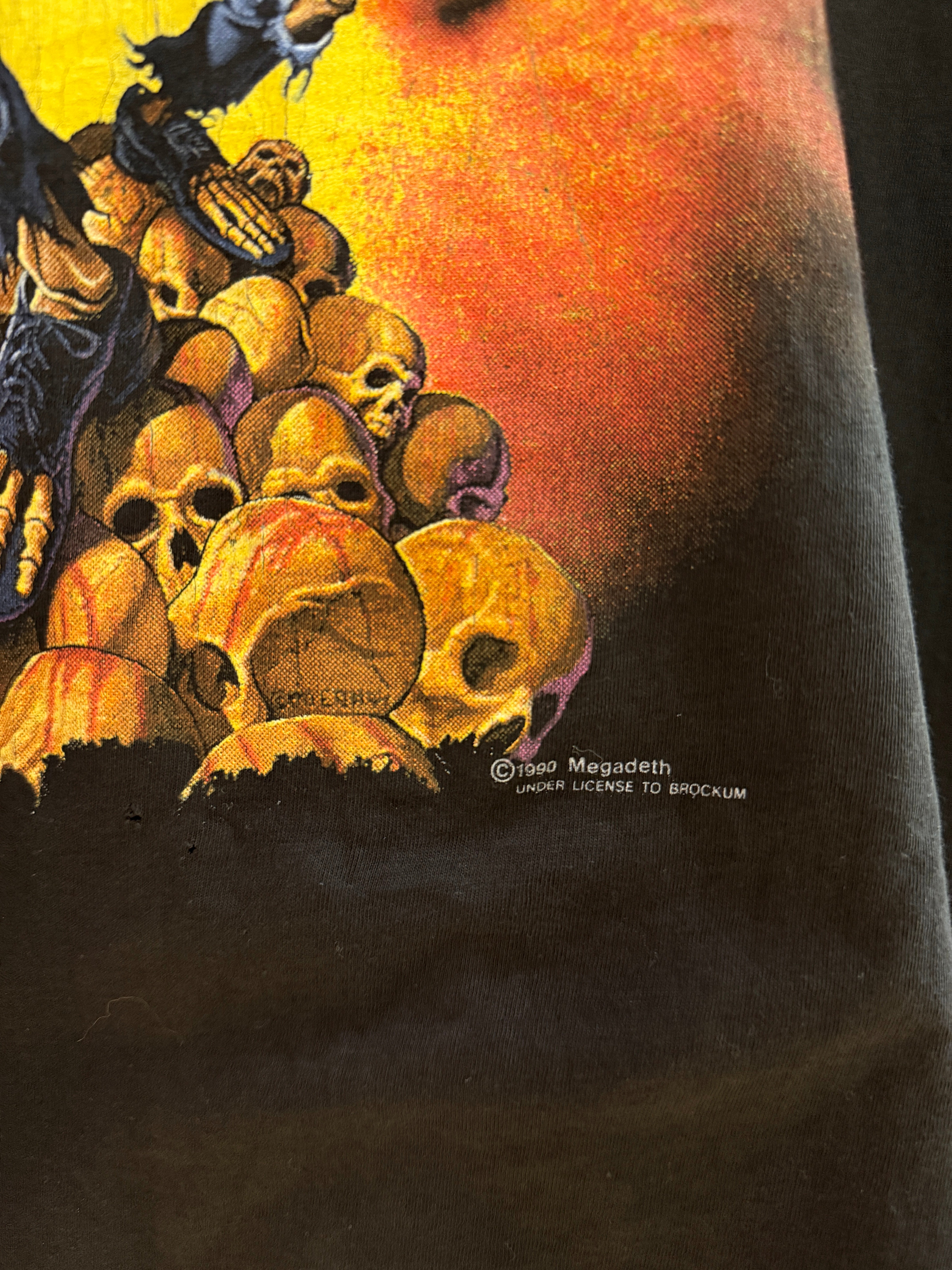 1991 Megadeth World Tour Tee Sz M