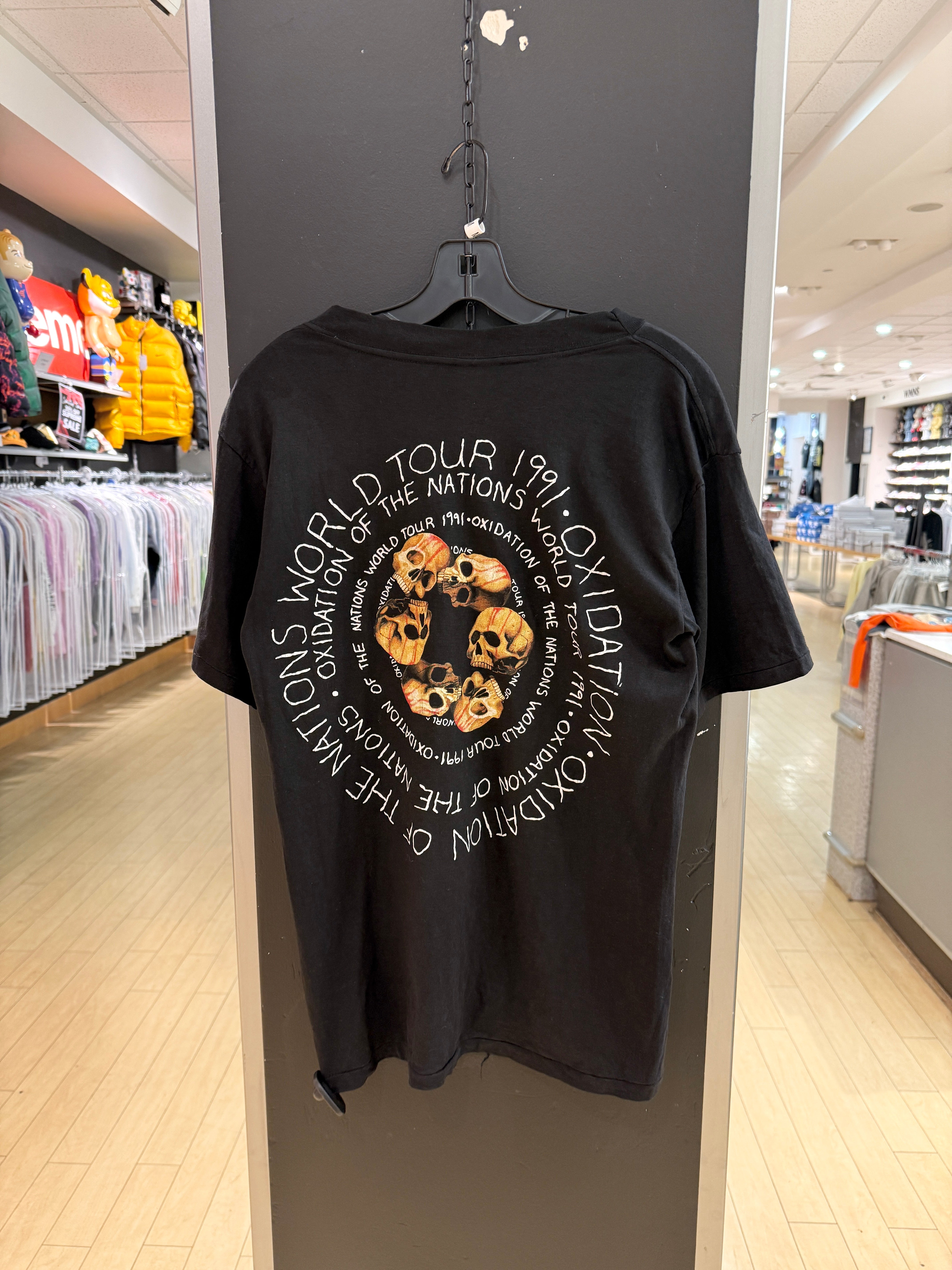 1991 Megadeth World Tour Tee Sz M