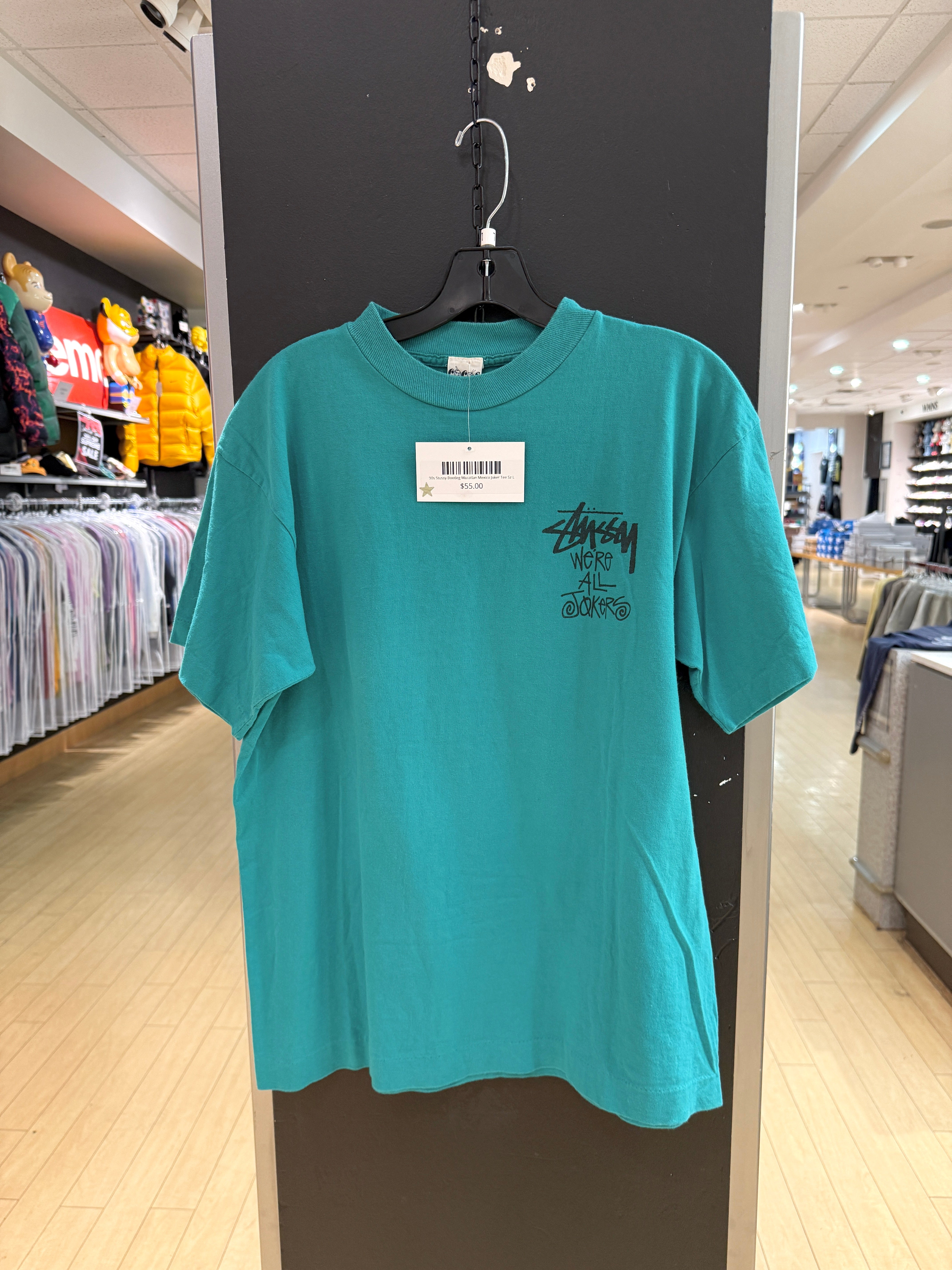 90s Stussy Bootleg Mazatlan Mexico Joker Tee Sz L