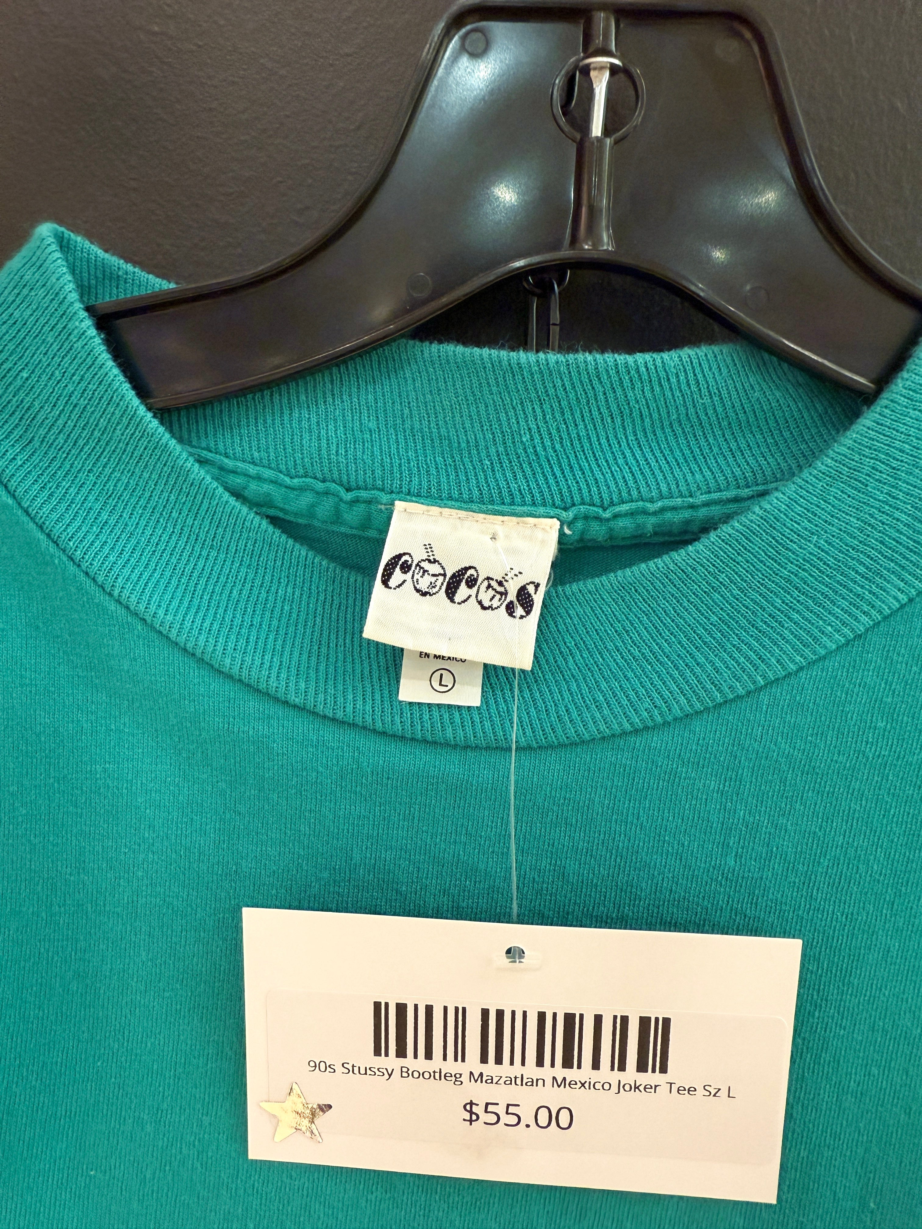 90s Stussy Bootleg Mazatlan Mexico Joker Tee Sz L