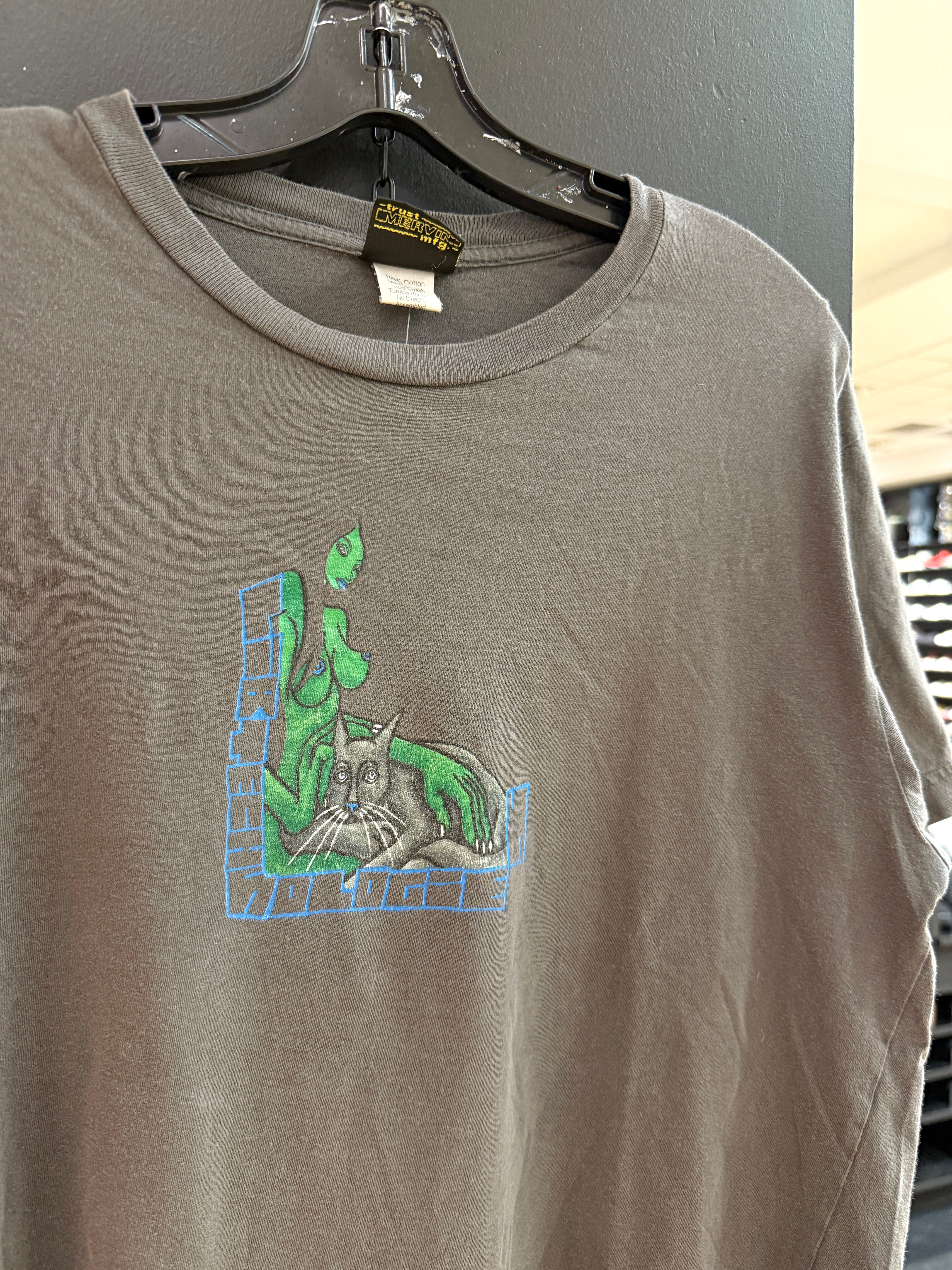 90s Lib Tech Black Cat Tee Sz L