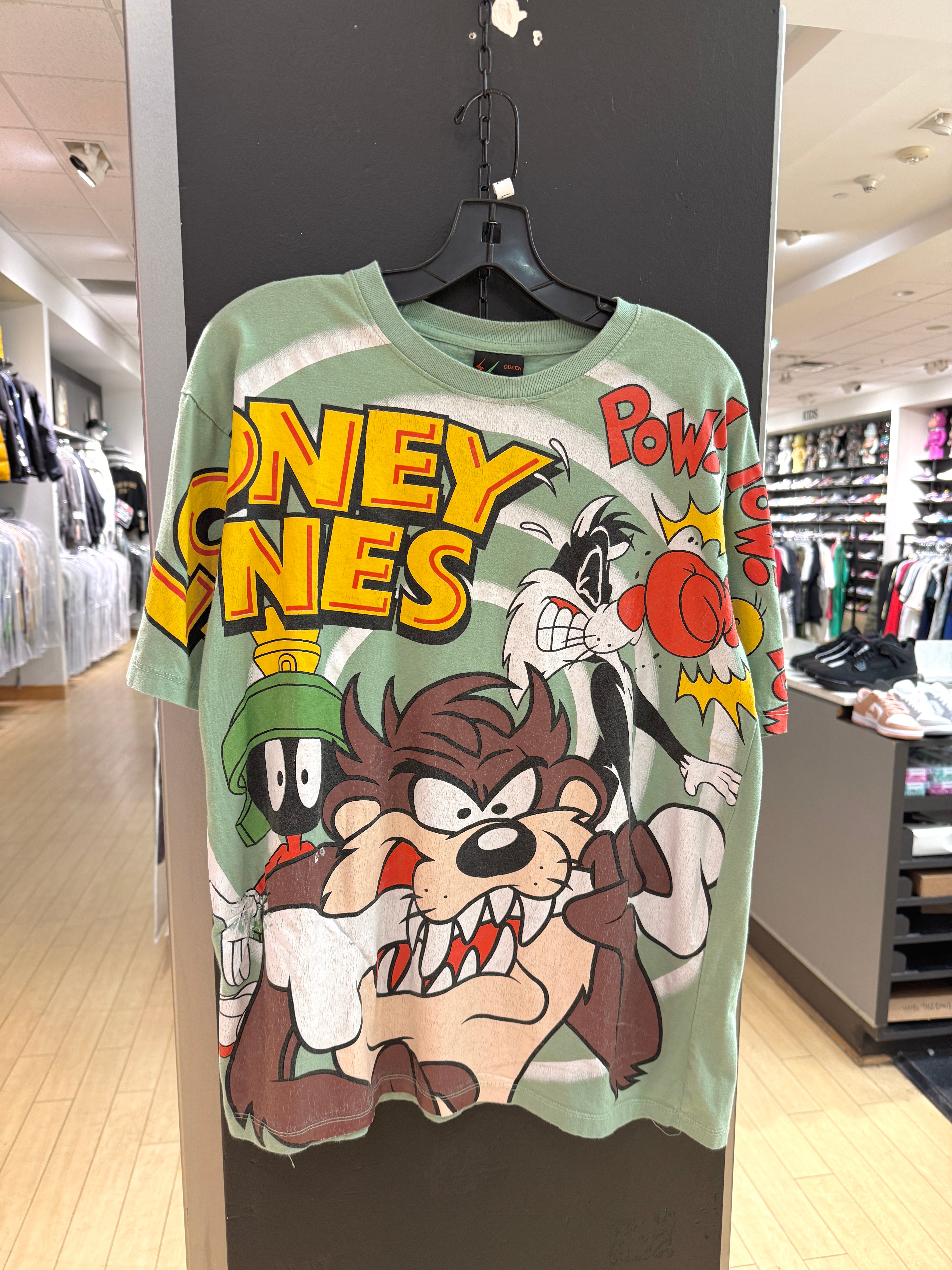 Y2K Looney Tunes The Black Mexican Bootleg Tee Sz L