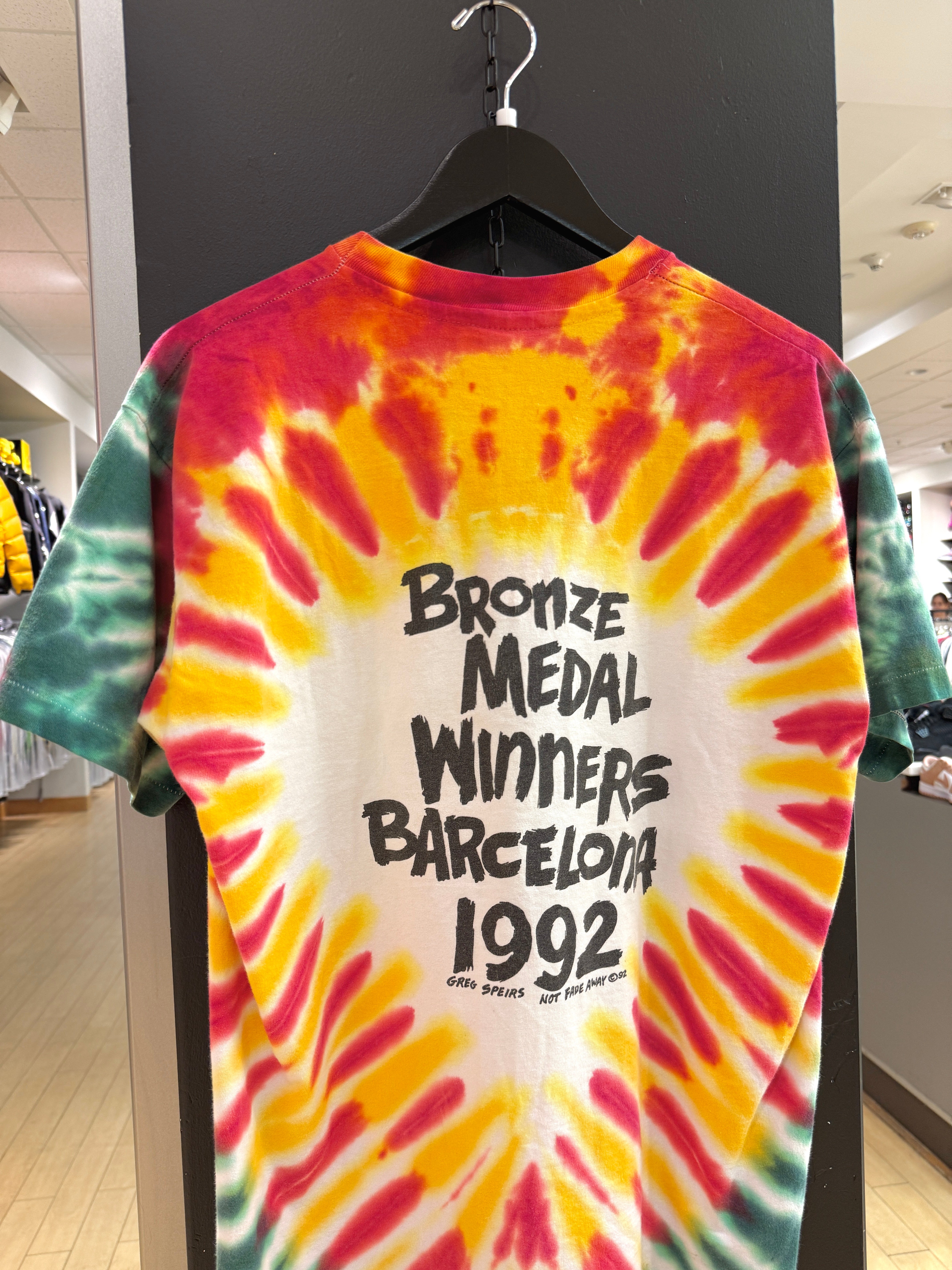 1992 Grateful Dead Lithuania Team Tie Dye Anvil Tee Sz L