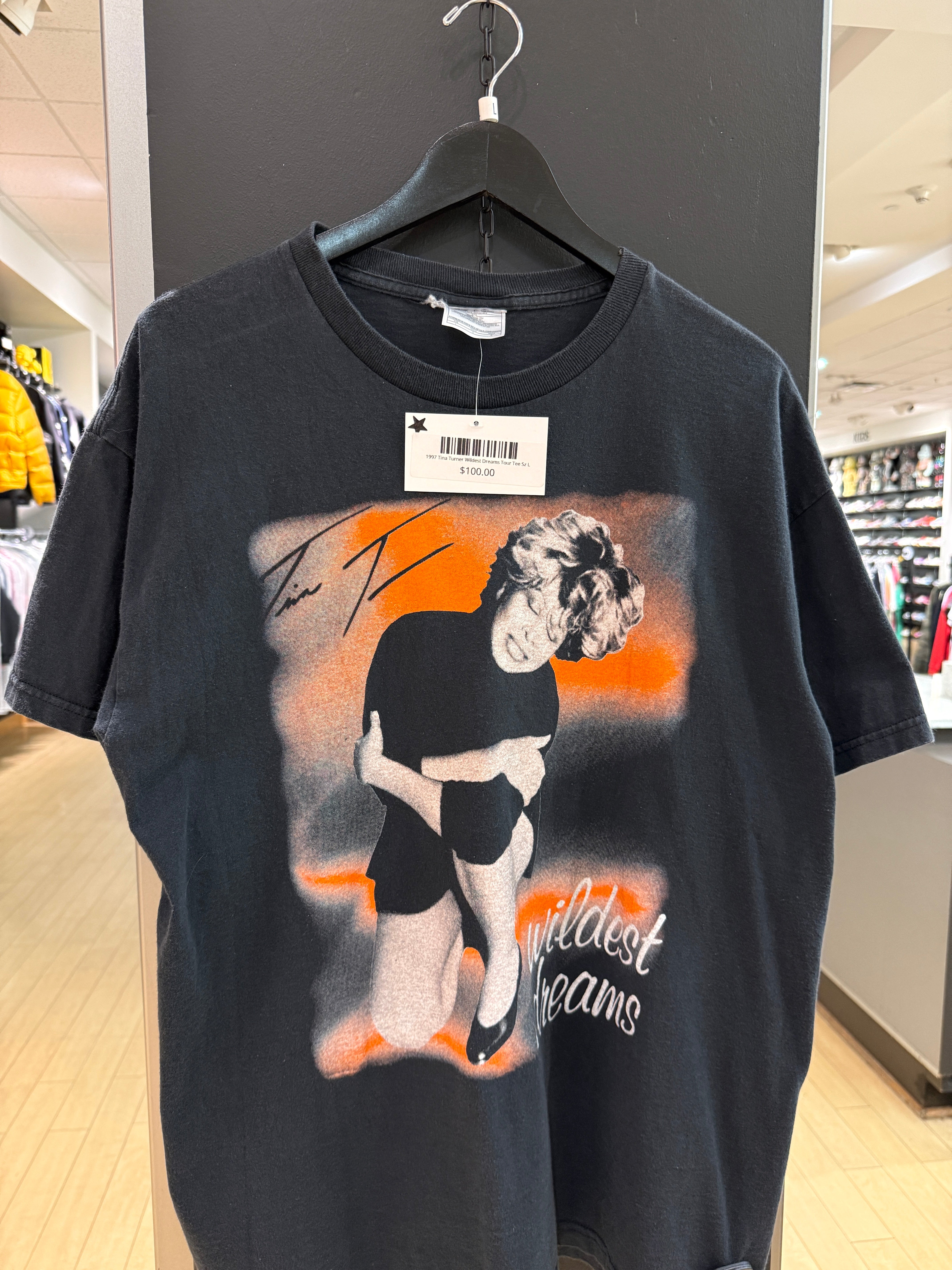 1997 Tina Turner Wildest Dreams Tour Tee Sz L