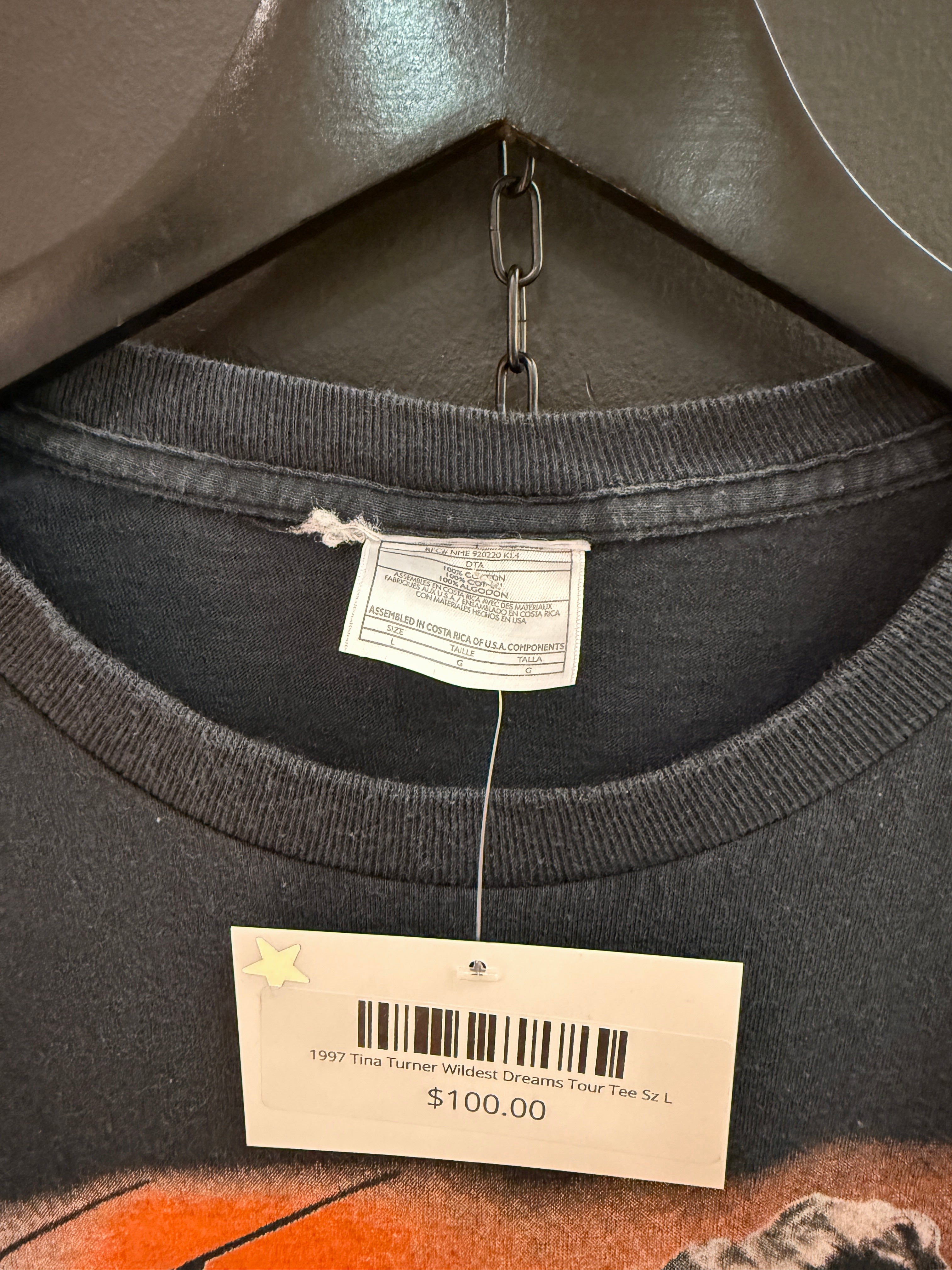 1997 Tina Turner Wildest Dreams Tour Tee Sz L