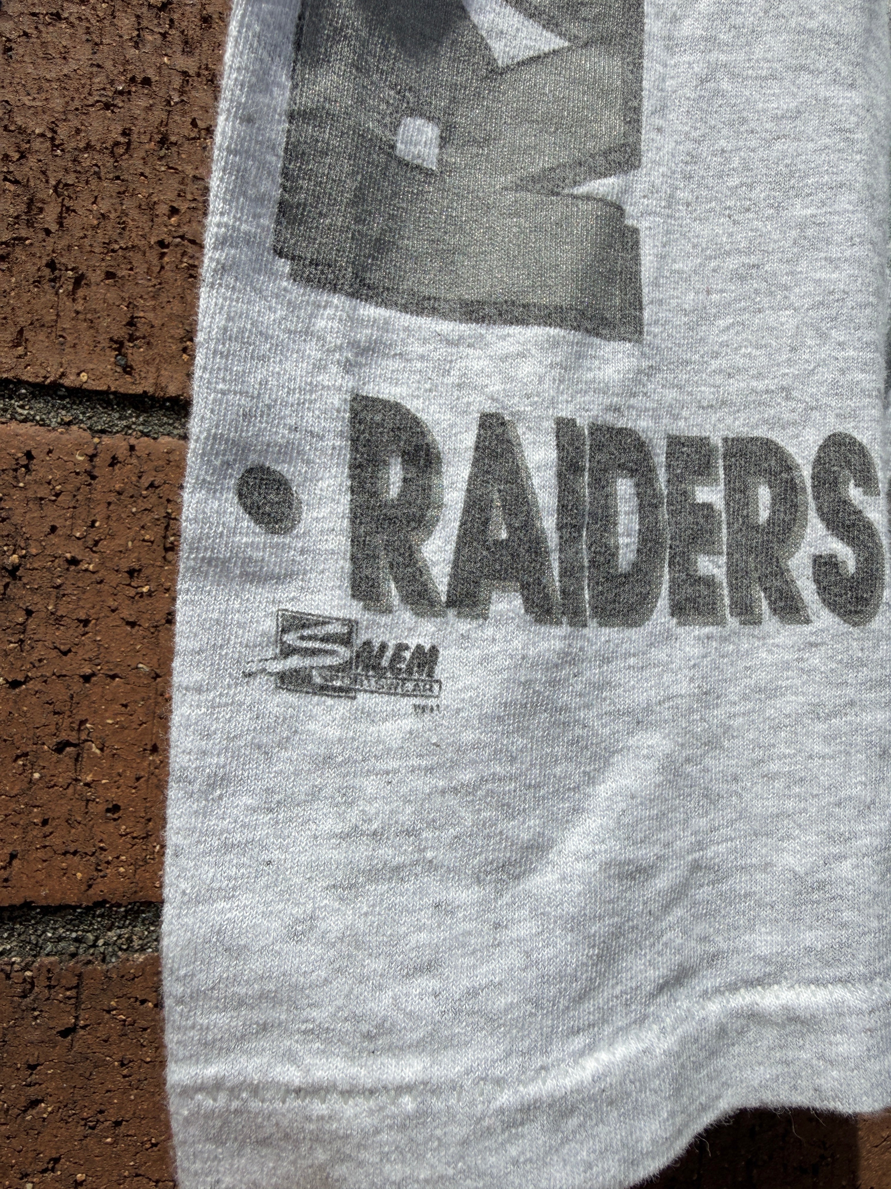 90s Oakland Raiders Salem Sportswear AOP Tee Size M