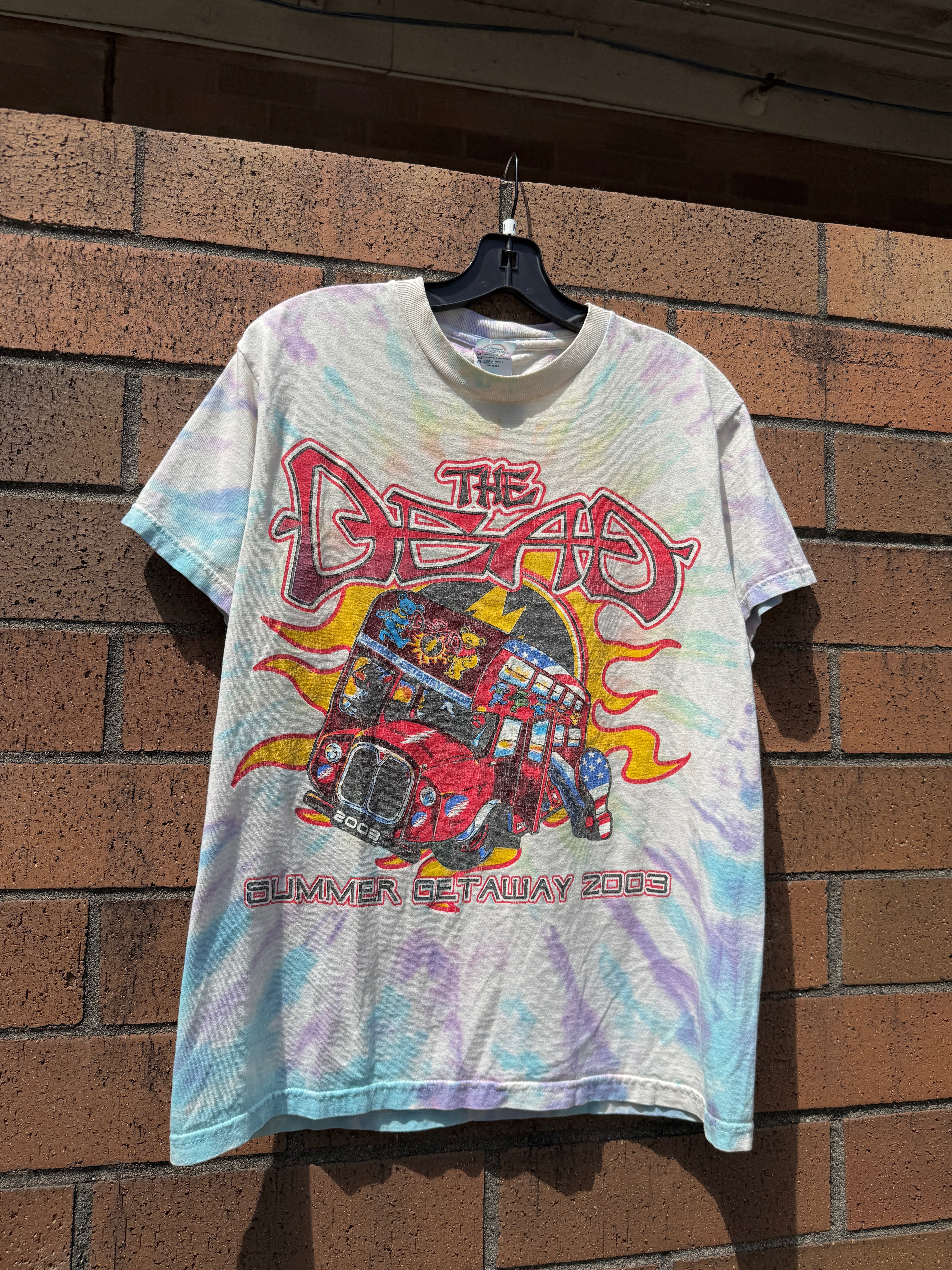2003 Grateful Dead Summer Getaway Tour Tie Dye Tee Size M