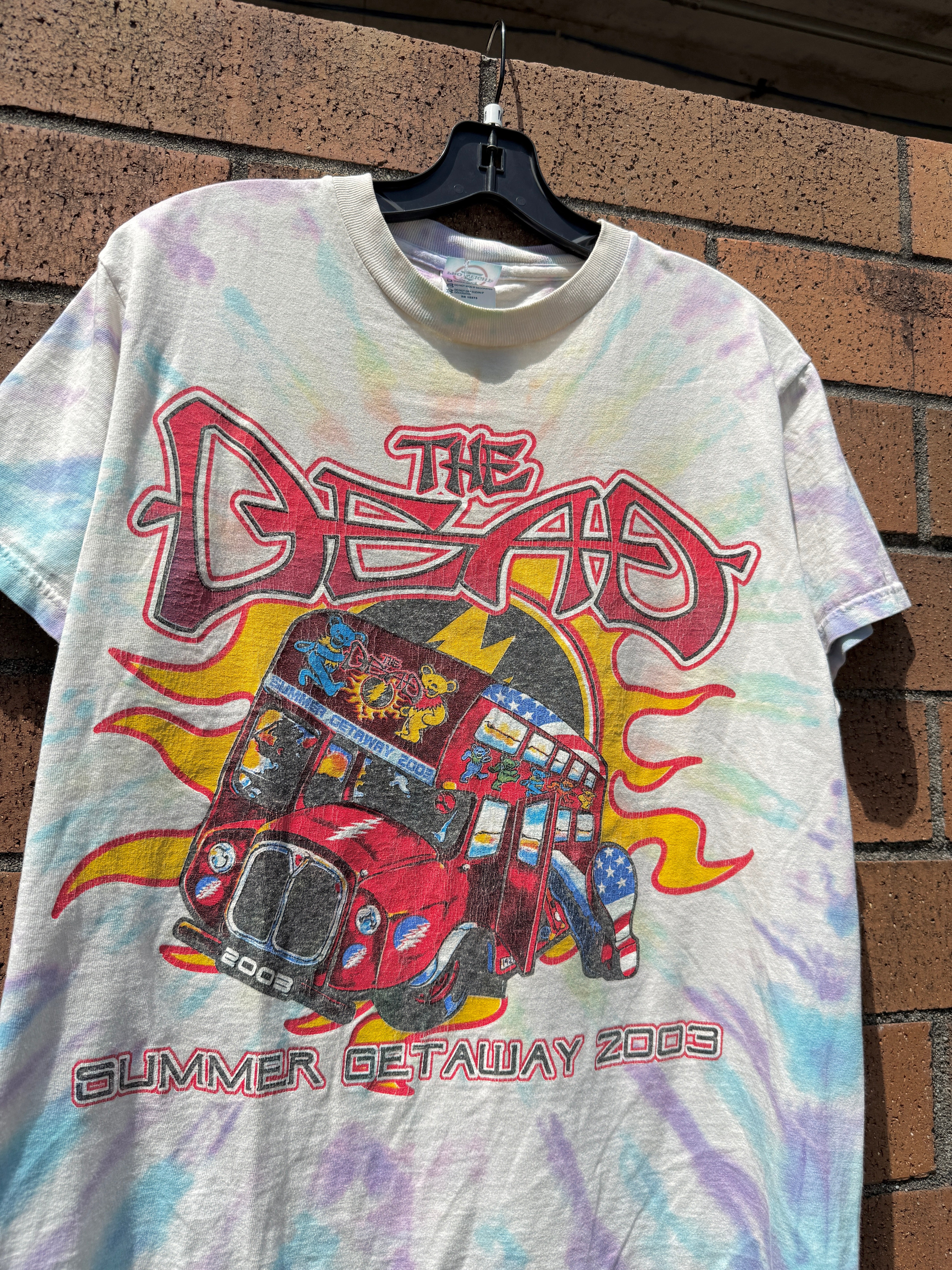 2003 Grateful Dead Summer Getaway Tour Tie Dye Tee Size M