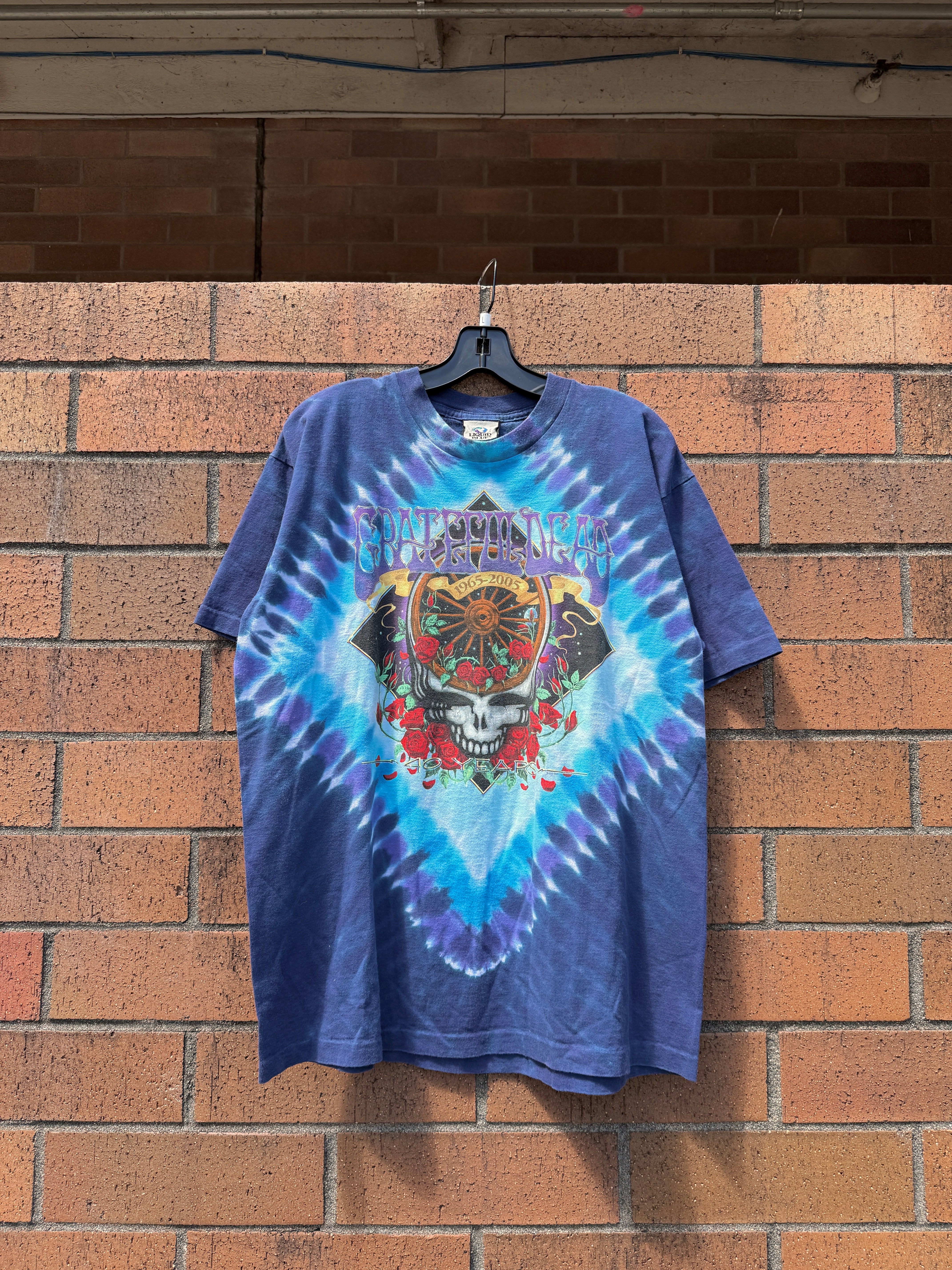 2005 Liquid Blue Grateful Dead 40 Years Tie Dye Tee Size L