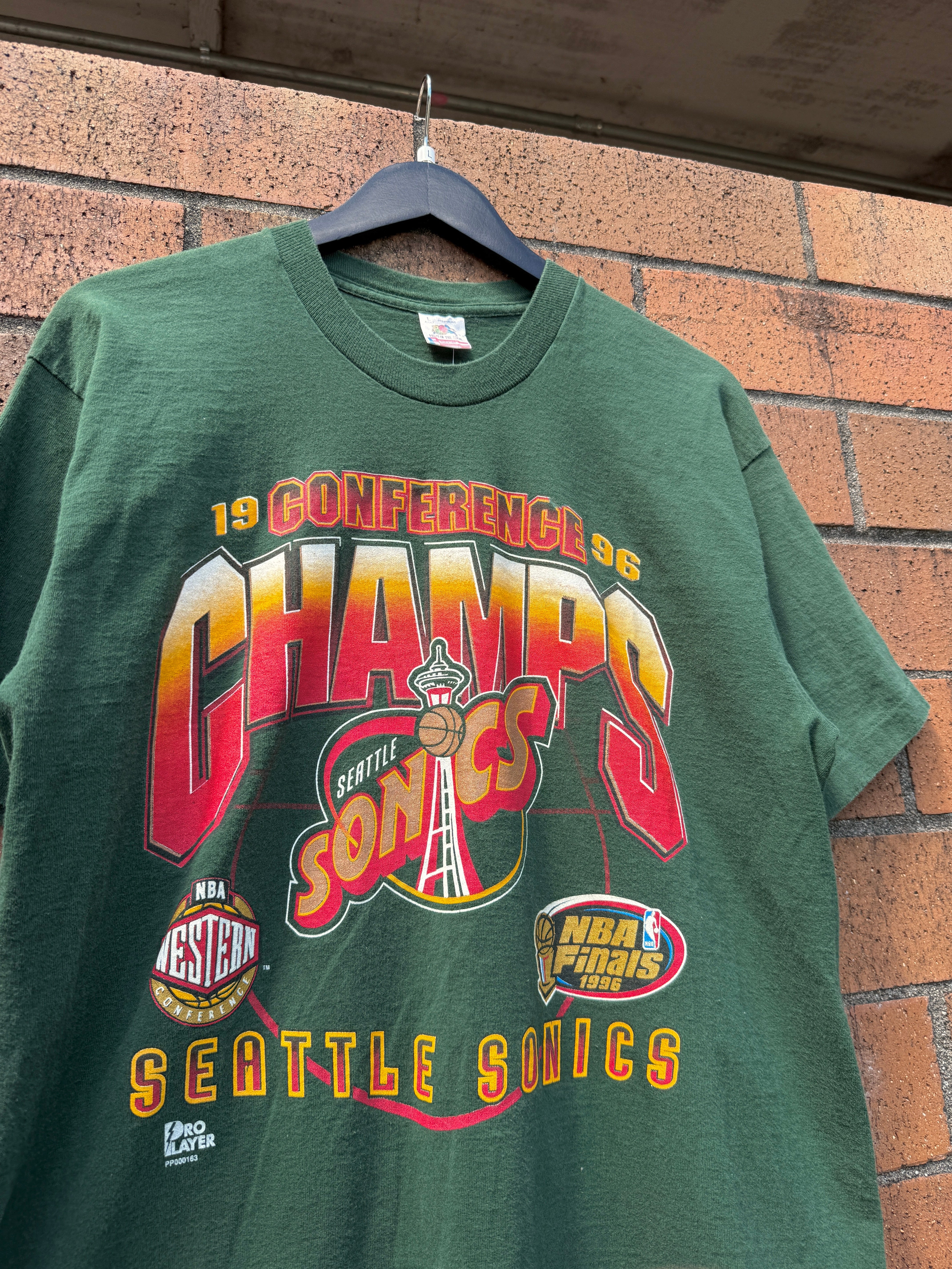 1996 Seattle Sonics NBA Finals Tee Size L