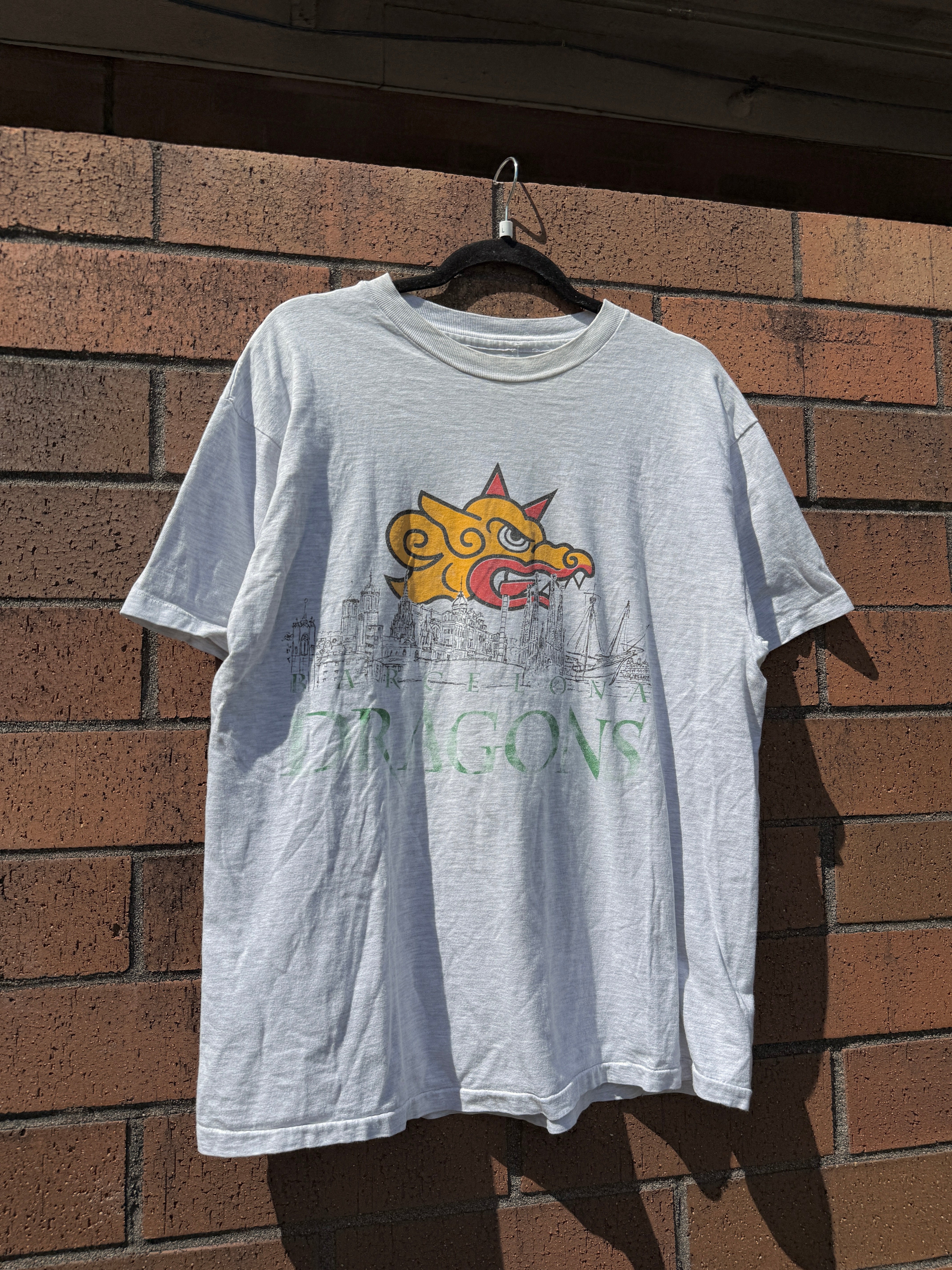 90s Barcelona Dragons NFL Europe Tee Size L