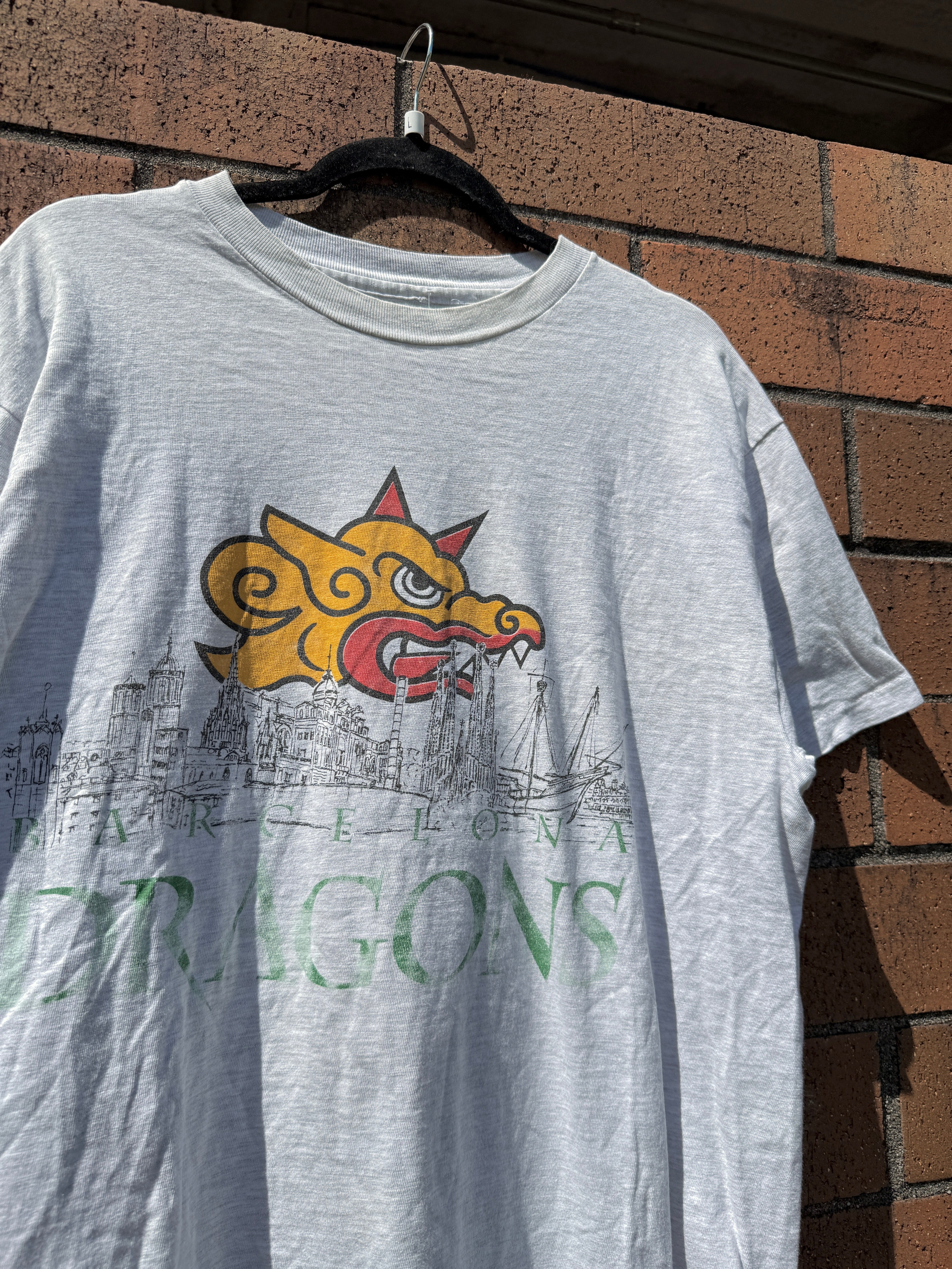 90s Barcelona Dragons NFL Europe Tee Size L